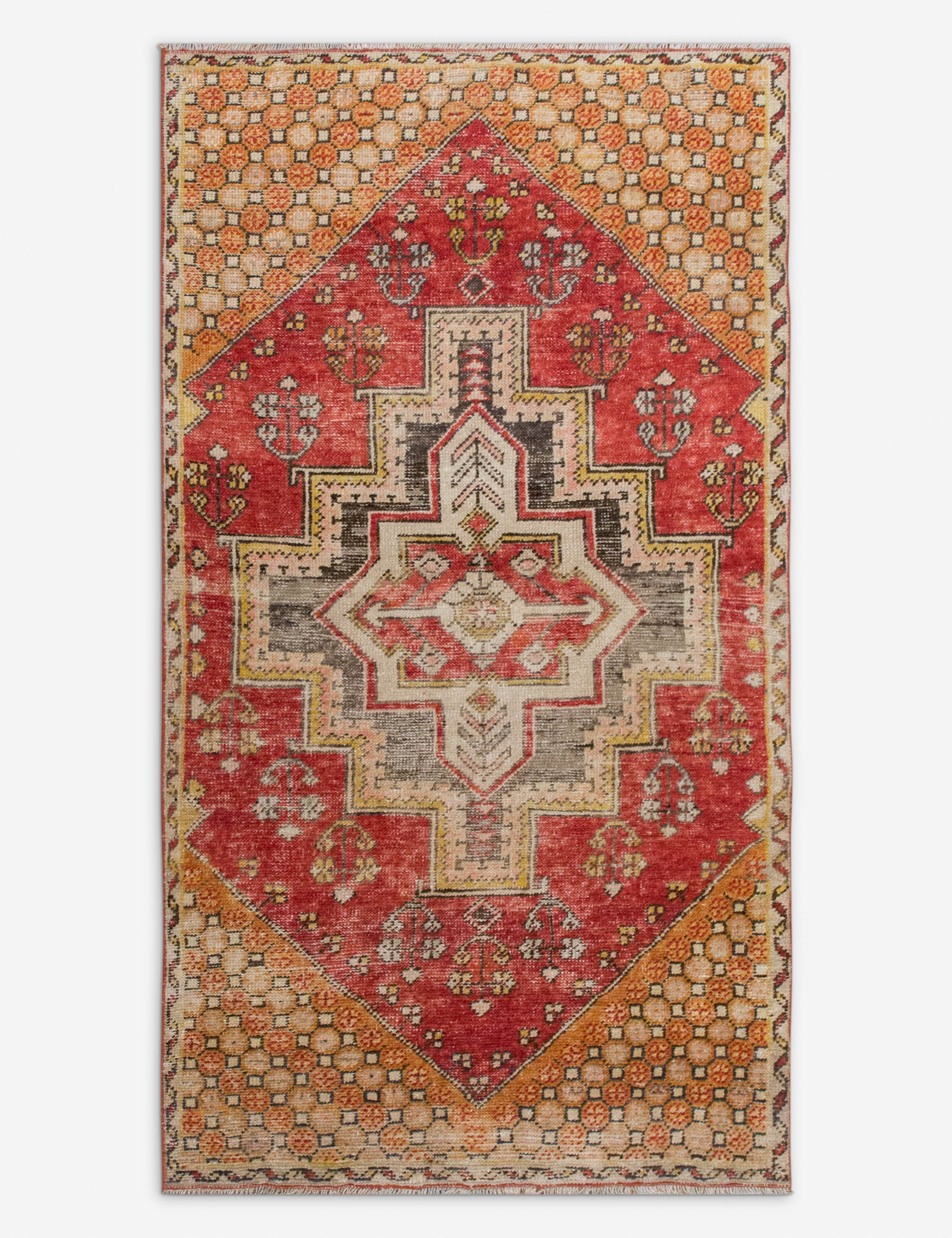 Lulu and Georgia Vintage Turkish Hand-Knotted Wool Rug No. 551, 3' x 5'5"