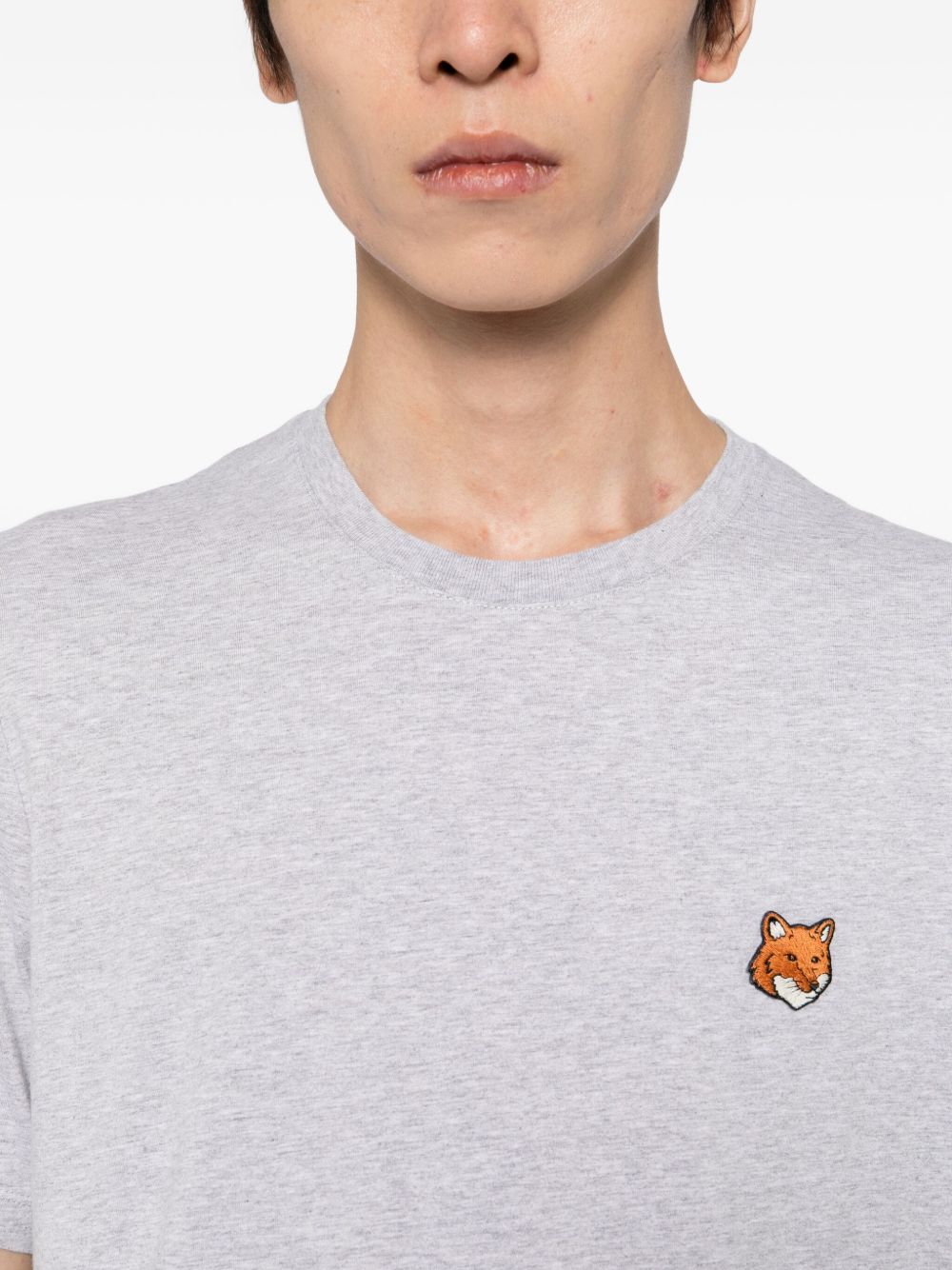Maison Kitsuné Embroidered-logo patch T-shirt - view 3