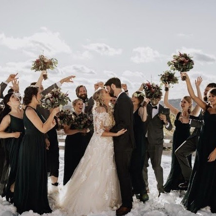 fiftyflowers.com Snowy Fall Protea Wedding