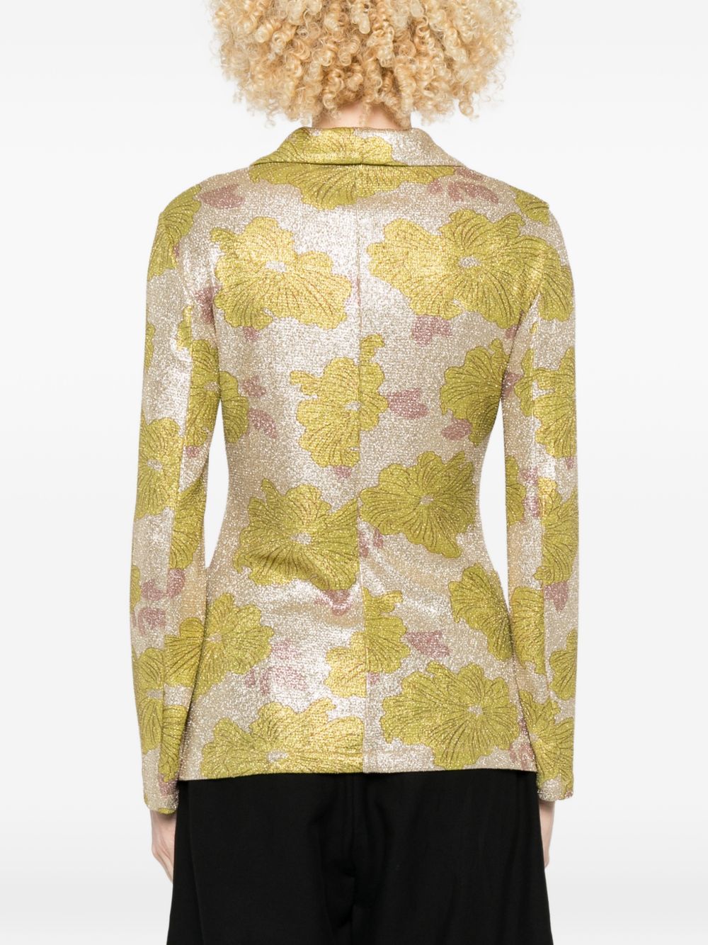 Siyu Rosella single-breasted jacket - view 3