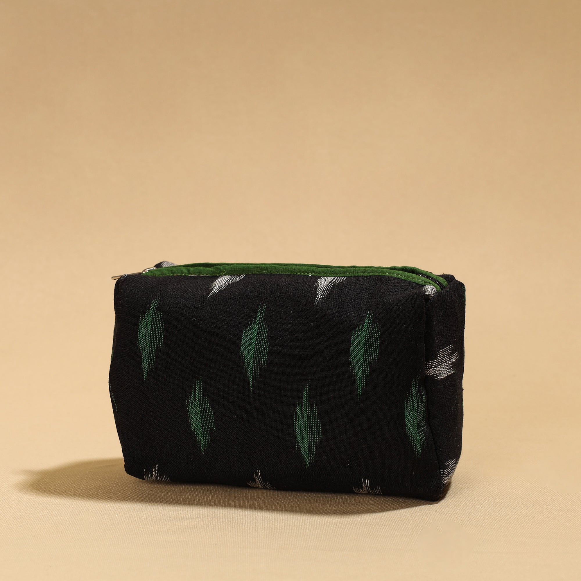 NOORI BAZAR Black - Handmade cotton Toiletry Pouch 14 - view 2