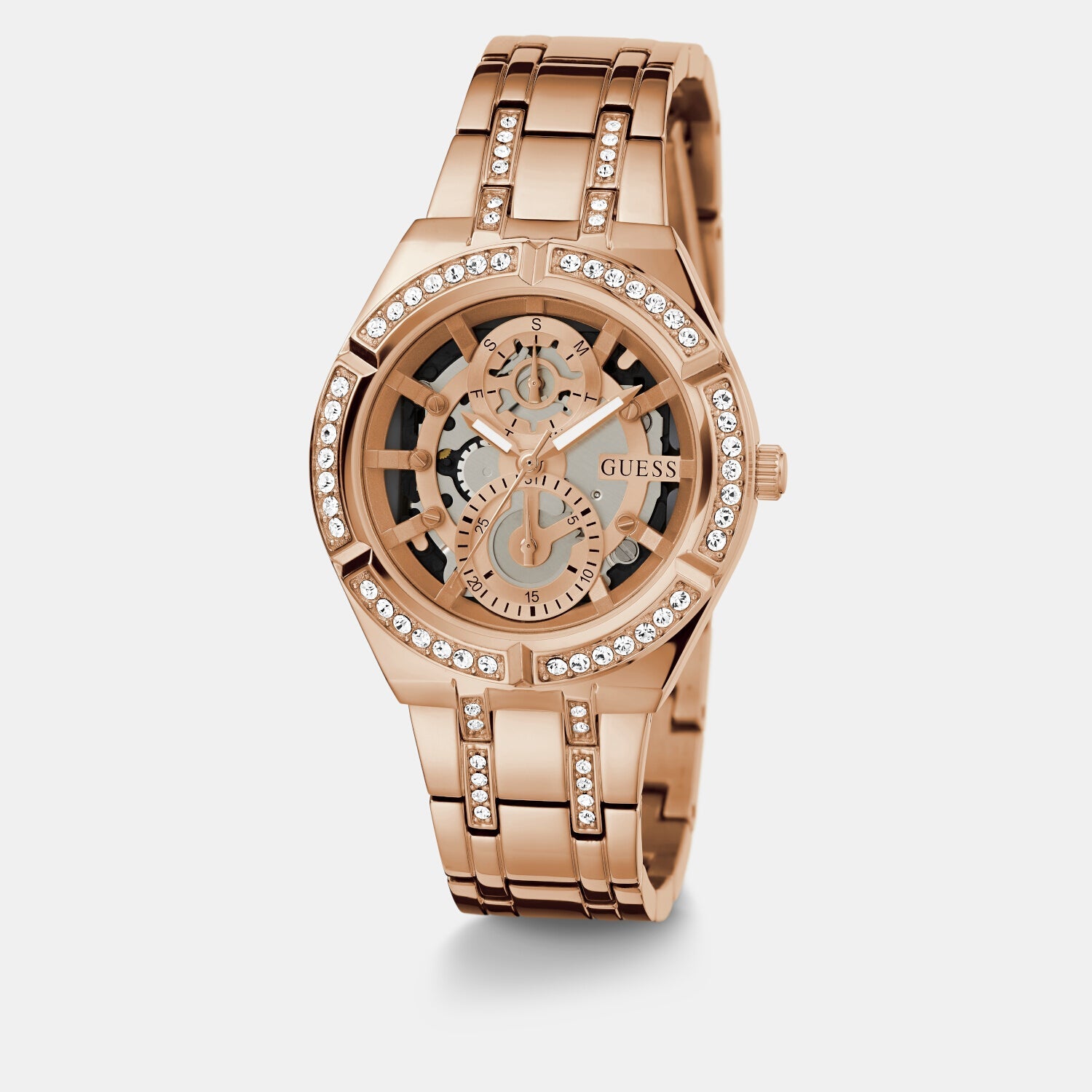 Guess Allara Women Quartz Rose Gold Dial Analog Stainless Steel Watch GW0604L3 - view 5