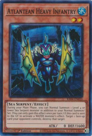 Yu-Gi-Oh! Atlantean Heavy Infantry - RA04-EN010 - Super Rare - 1st Edition