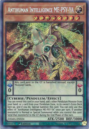 Yu-Gi-Oh! Antihuman Intelligence ME-PSY-YA - DAMA-EN024 - Secret Rare - 1st Edition