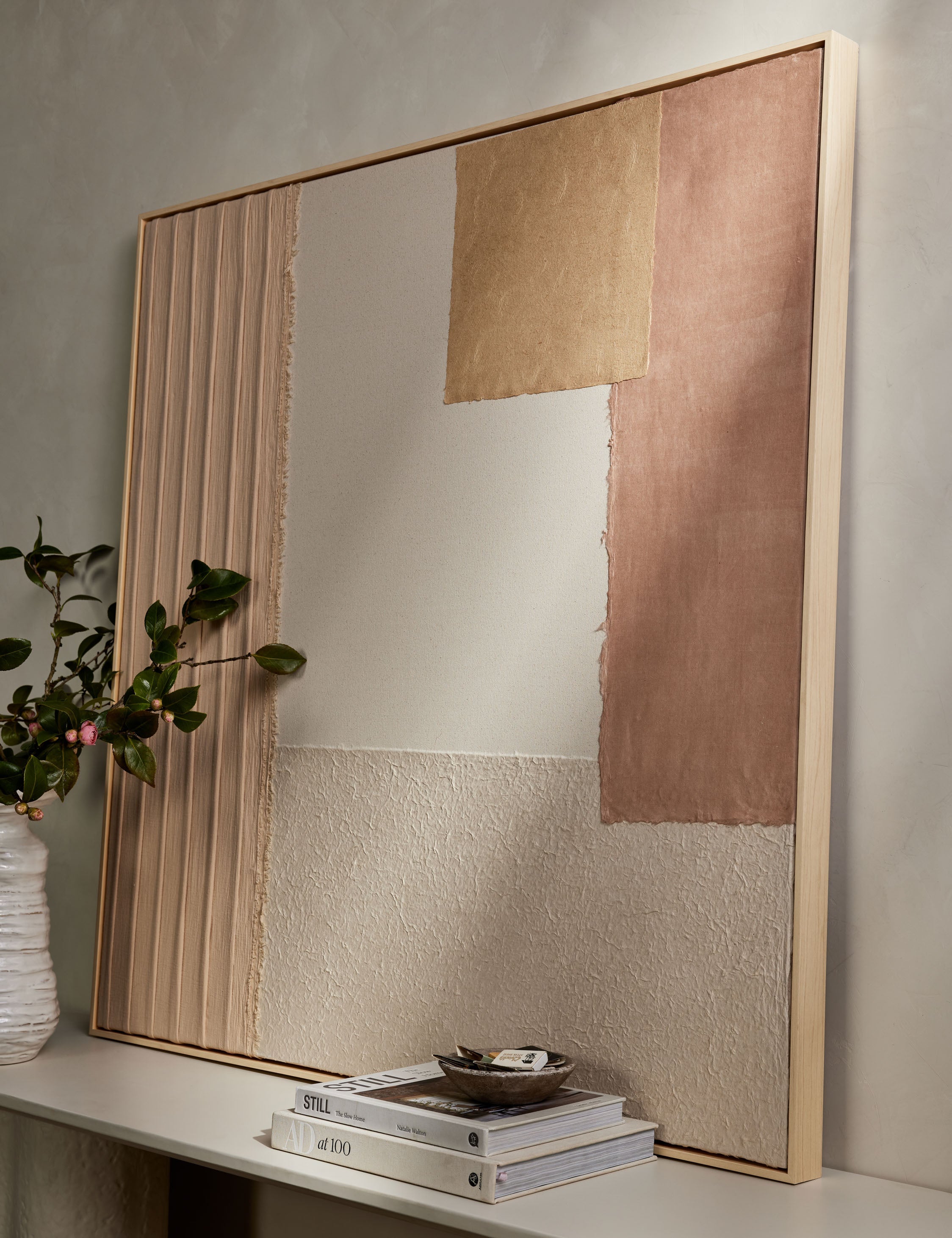 Lulu and Georgia Patchwork Blush Wall Art by Visual Contrast - view 3