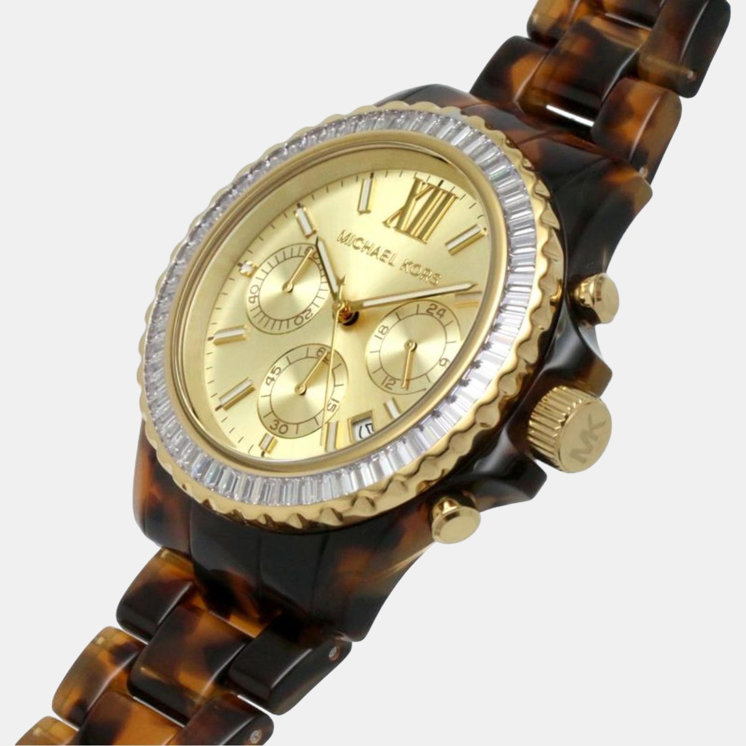 Michael Kors Everest Women Quartz Gold Dial Chronograph Stainless Steel Watch MK7239 - view 5