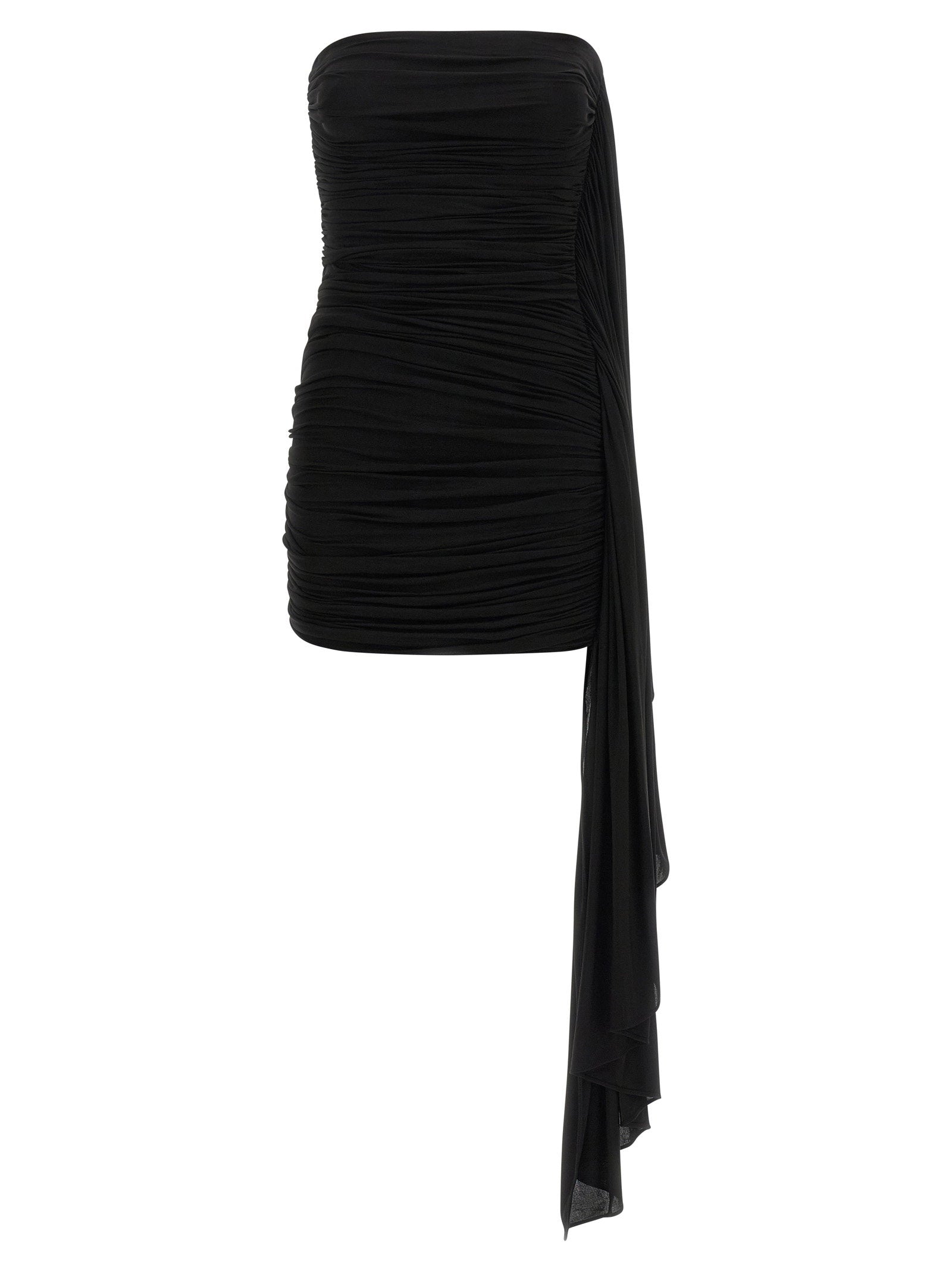 Alexander Wang Asymmetrical Draped Dress – 97% cupro 3% elastane