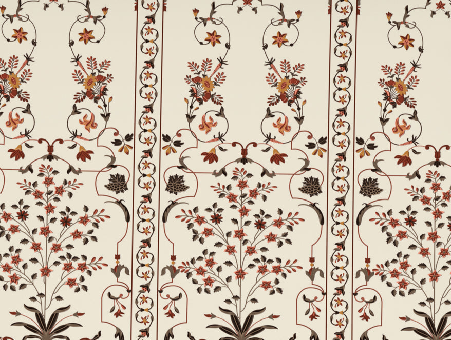 Spaces India Carving Ornate Beige 100% Cotton King Size Bedsheet - Rangana by Spaces - view 7