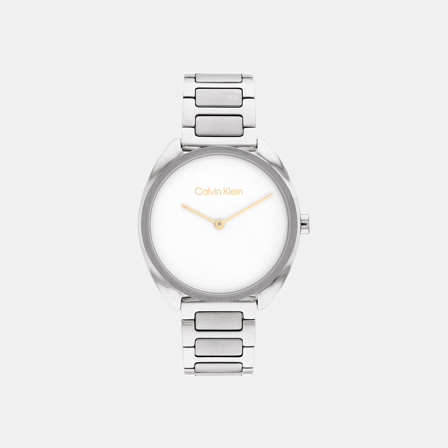Calvin Klein Ck Adorn Women Quartz White Dial Analog Stainless Steel Watch 25200275