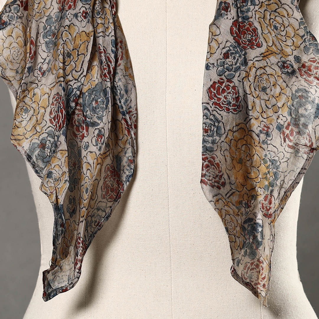 HAVELI CHRONICLES Block Printed Modal Silk Pendant Necklace Scarf 45 - view 3
