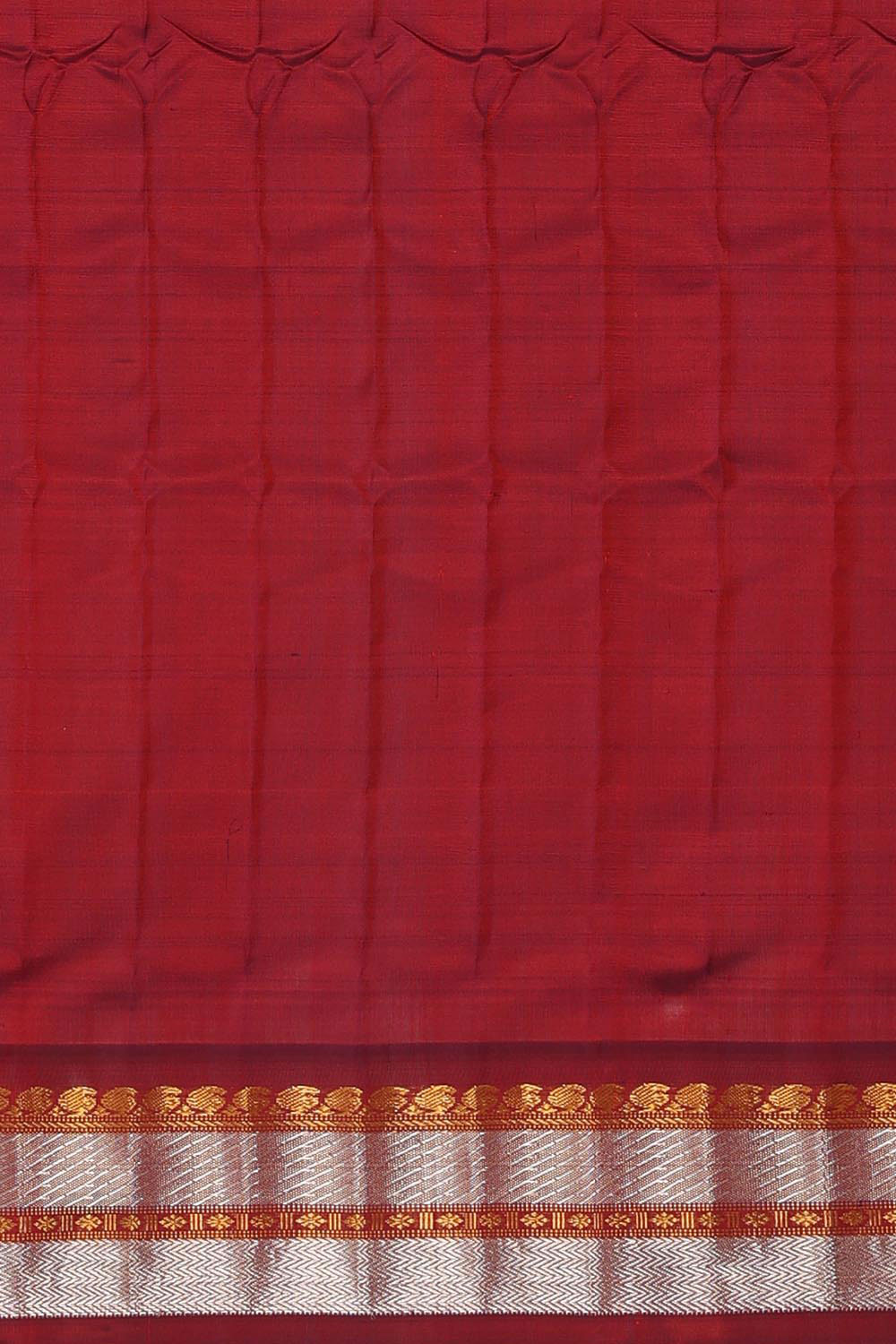 Kalanjali Gadwal Silk Green Saree – Women's - view 4