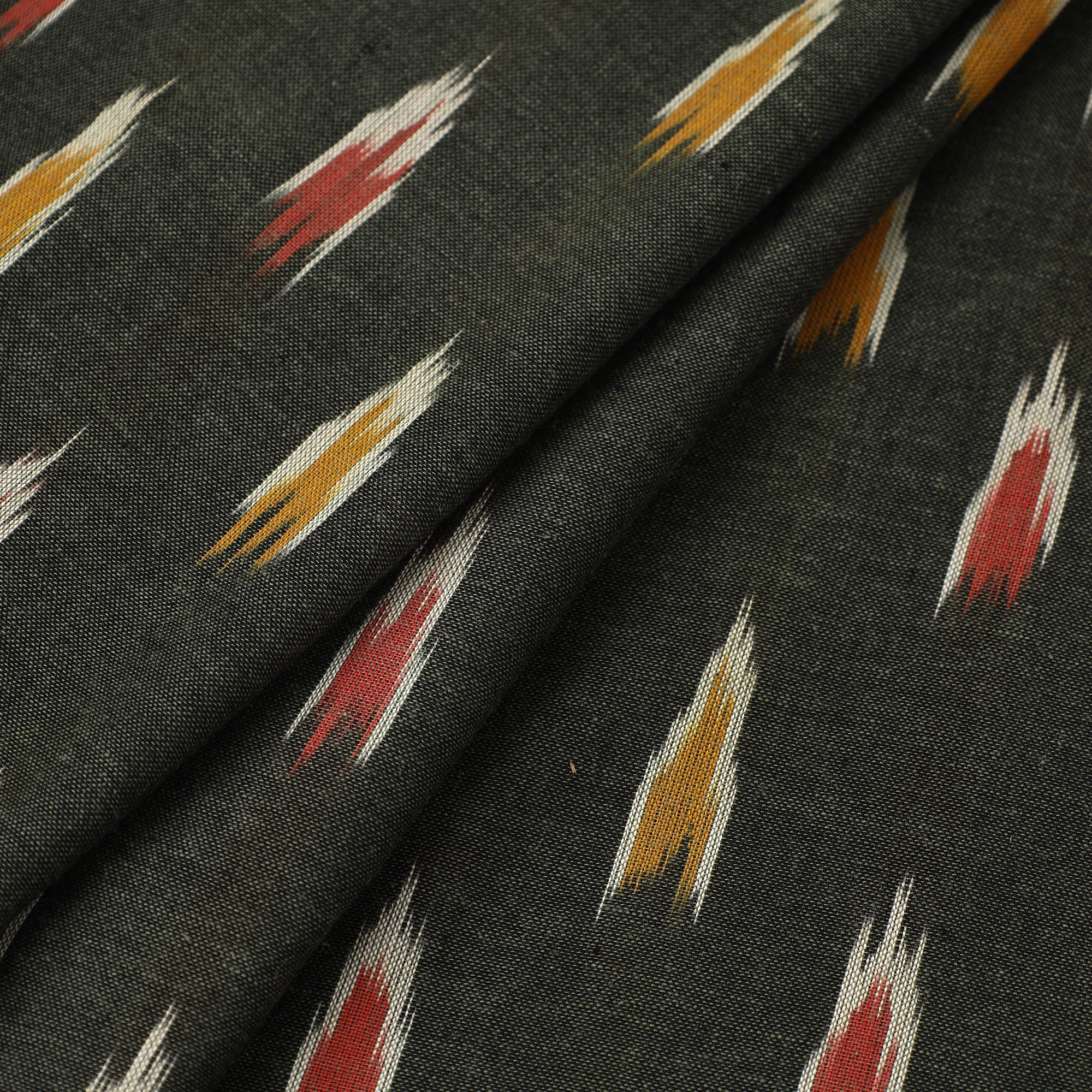 SOUTH KARGHA Black - Cotton Pochampally Ikat Fabric 22 - view 2