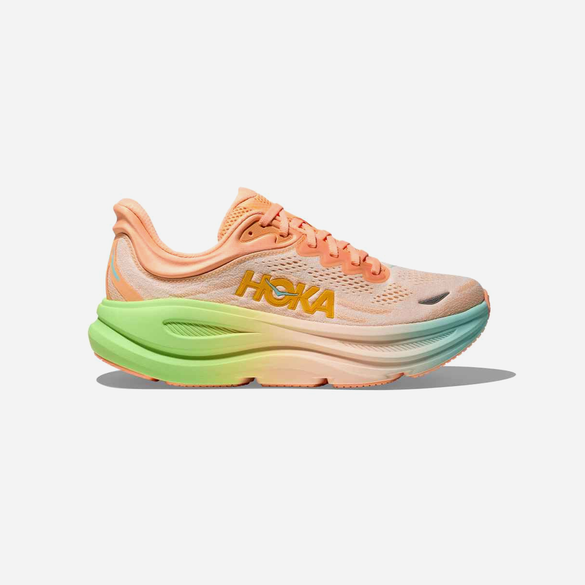 Hoka Bondi 9 Frost Pale Tangerine Regular