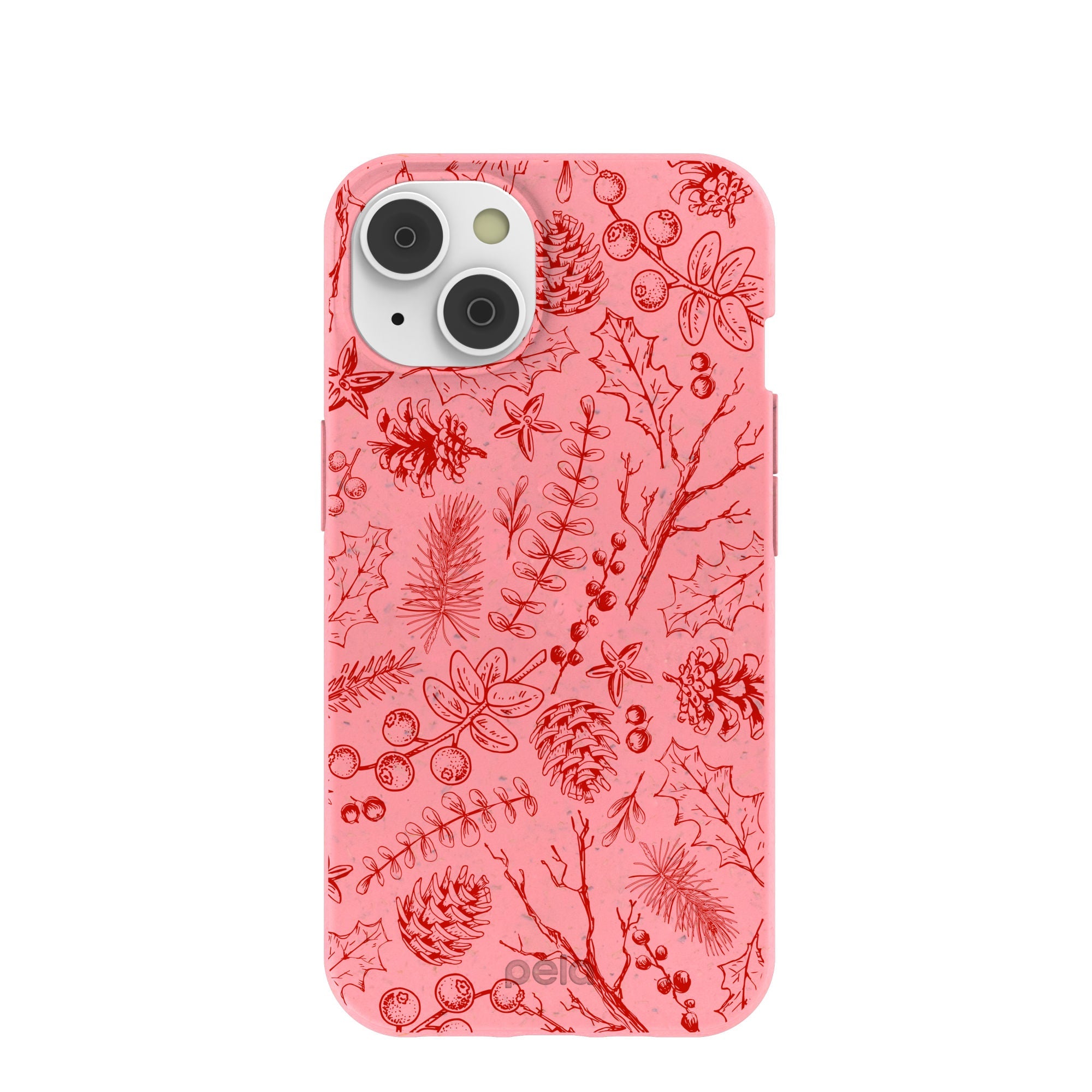 BlackTree Bubblegum Pink Festive Forest iPhone 14 Case