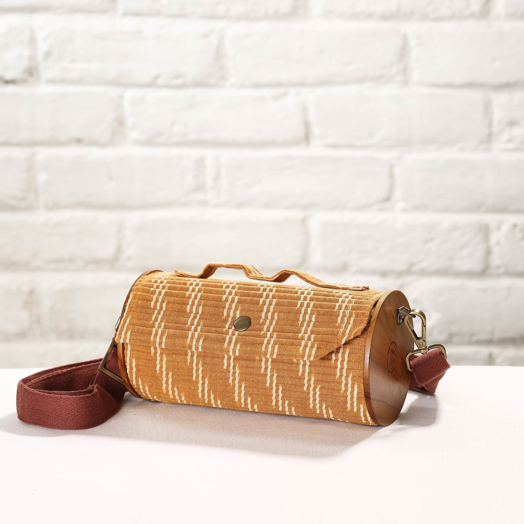 LUKKA CHUPPI Brown - DIY Round Sling Bag / Clutch With Changeable Sleeve - view 4