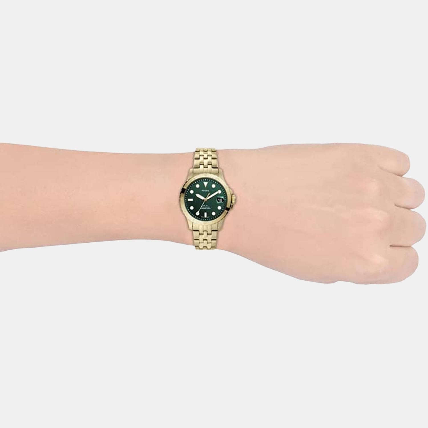 Fossil Fb-01 Women Quartz Green Dial Analog Stainless Steel Watch ES4746 - view 9