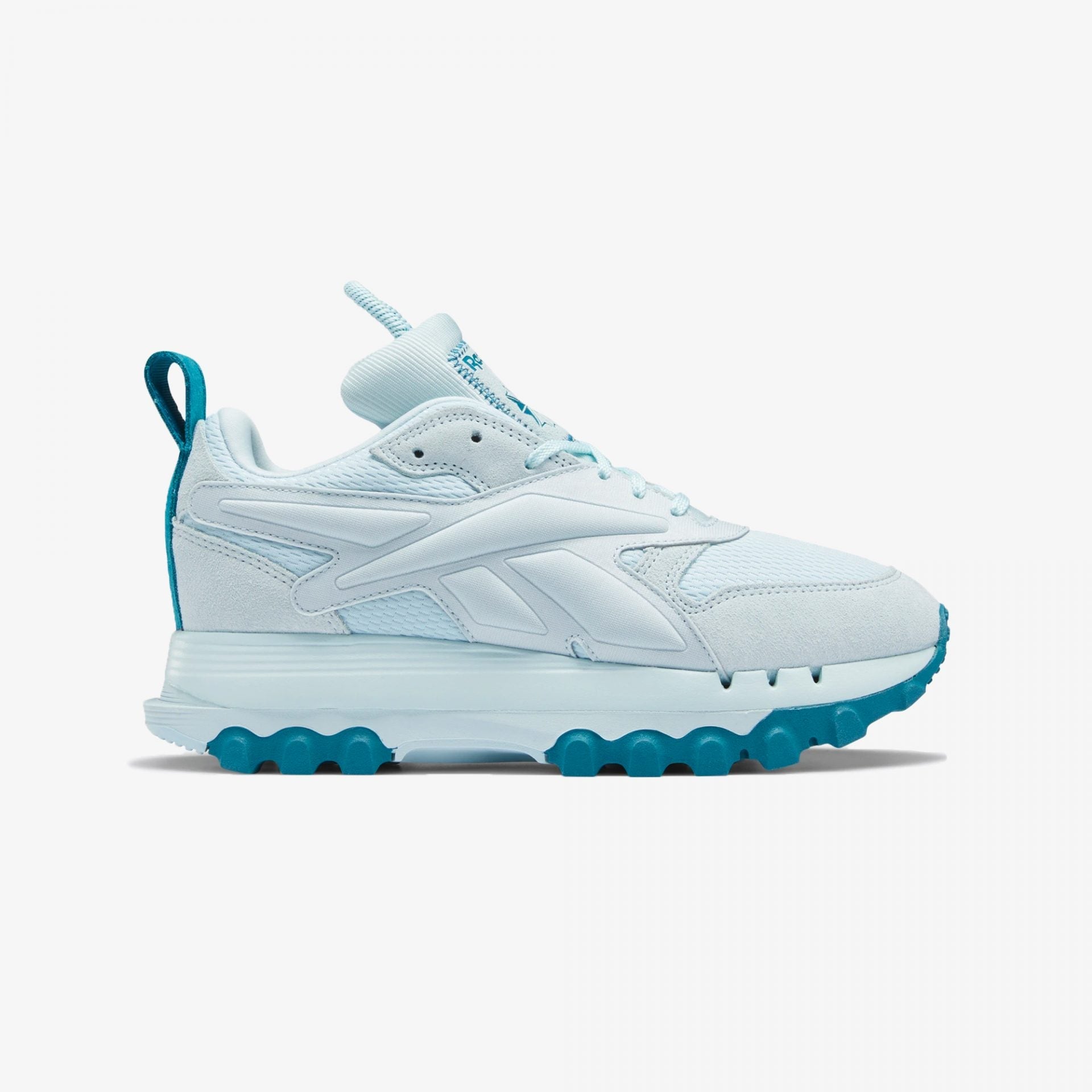 Reebok | CLASSIC LEATHER CARDI V2 { WHISPER BLUE/SEAPORT TEAL - view 4