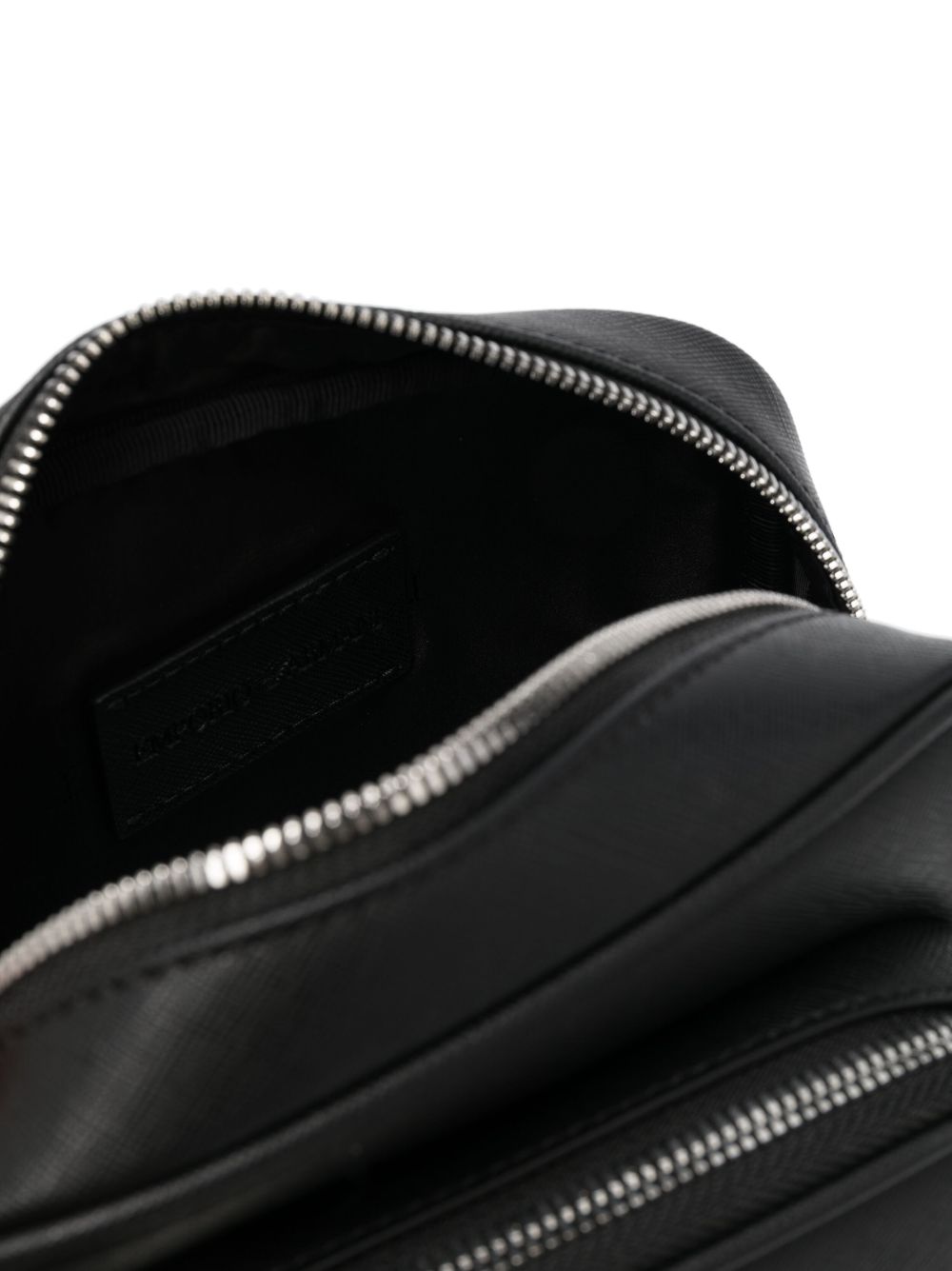 Emporio Armani Leather Top Zip Bag - view 3