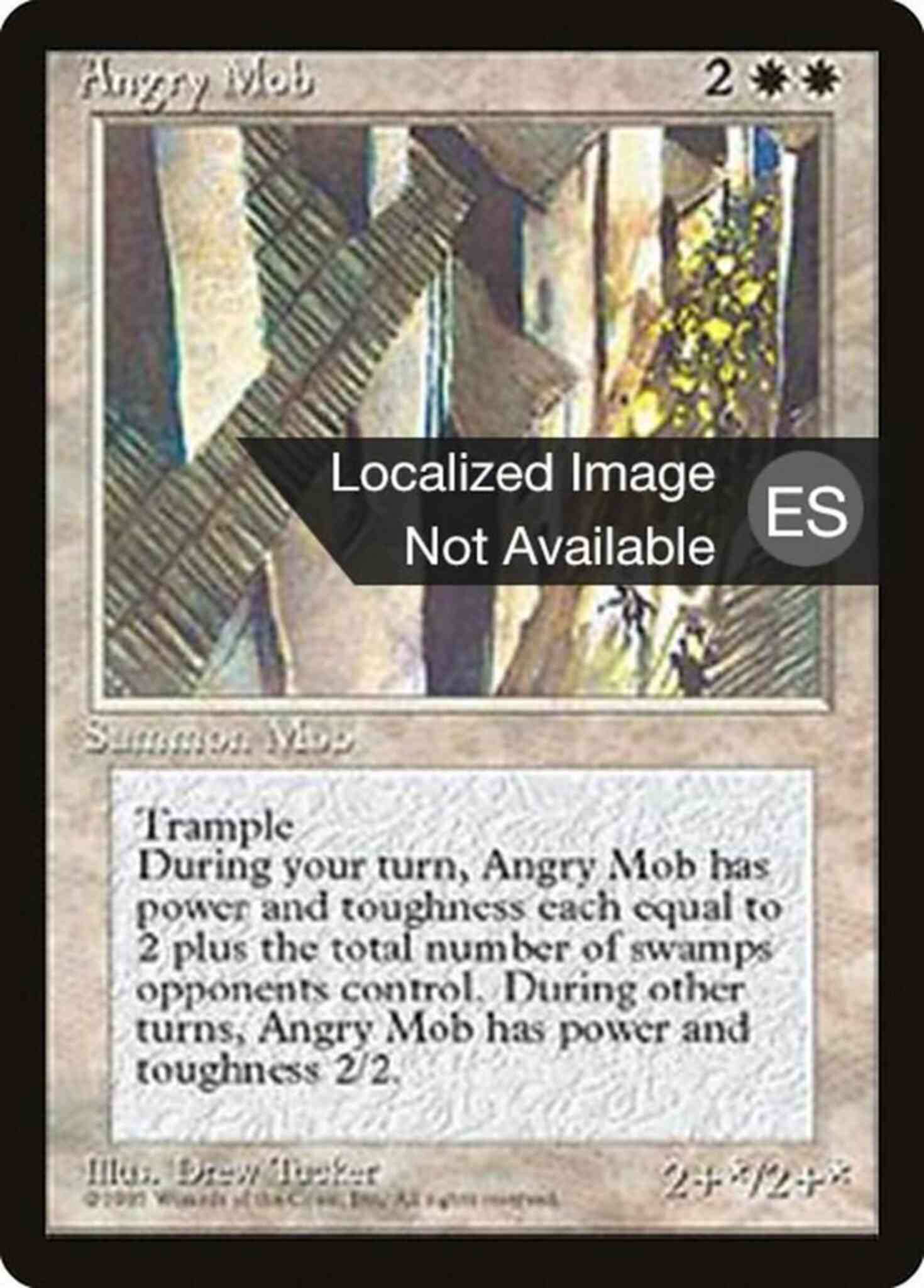 Chinese 3 fourth – Magic Angry Mob - Chinese [3] [Fourth Edition Black Border: Chinese] [Non-Foil]