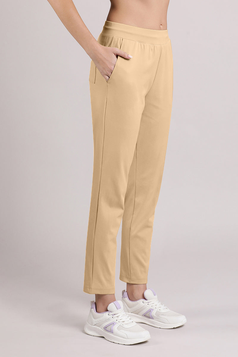 Amante Energize Flexi Track Pants - Irish Cream - view 2
