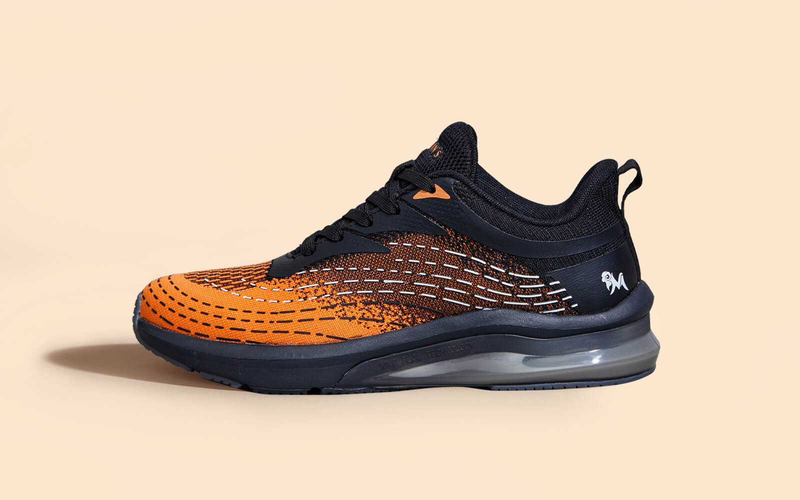 Neeman's The Comfornauts : Black-Tangerine