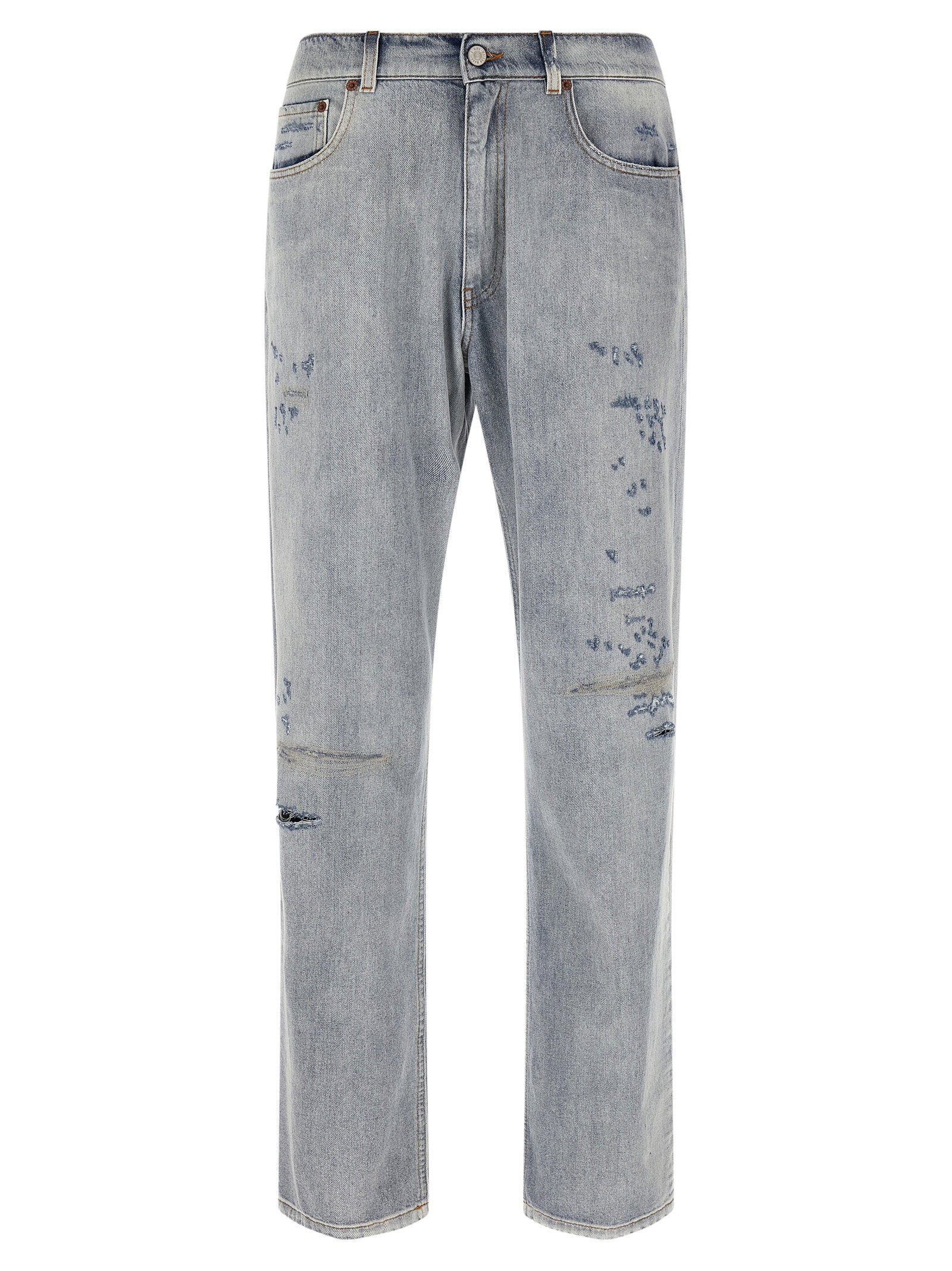 Mm6 Maison Margiela Used Effect Jeans – 100% cotton