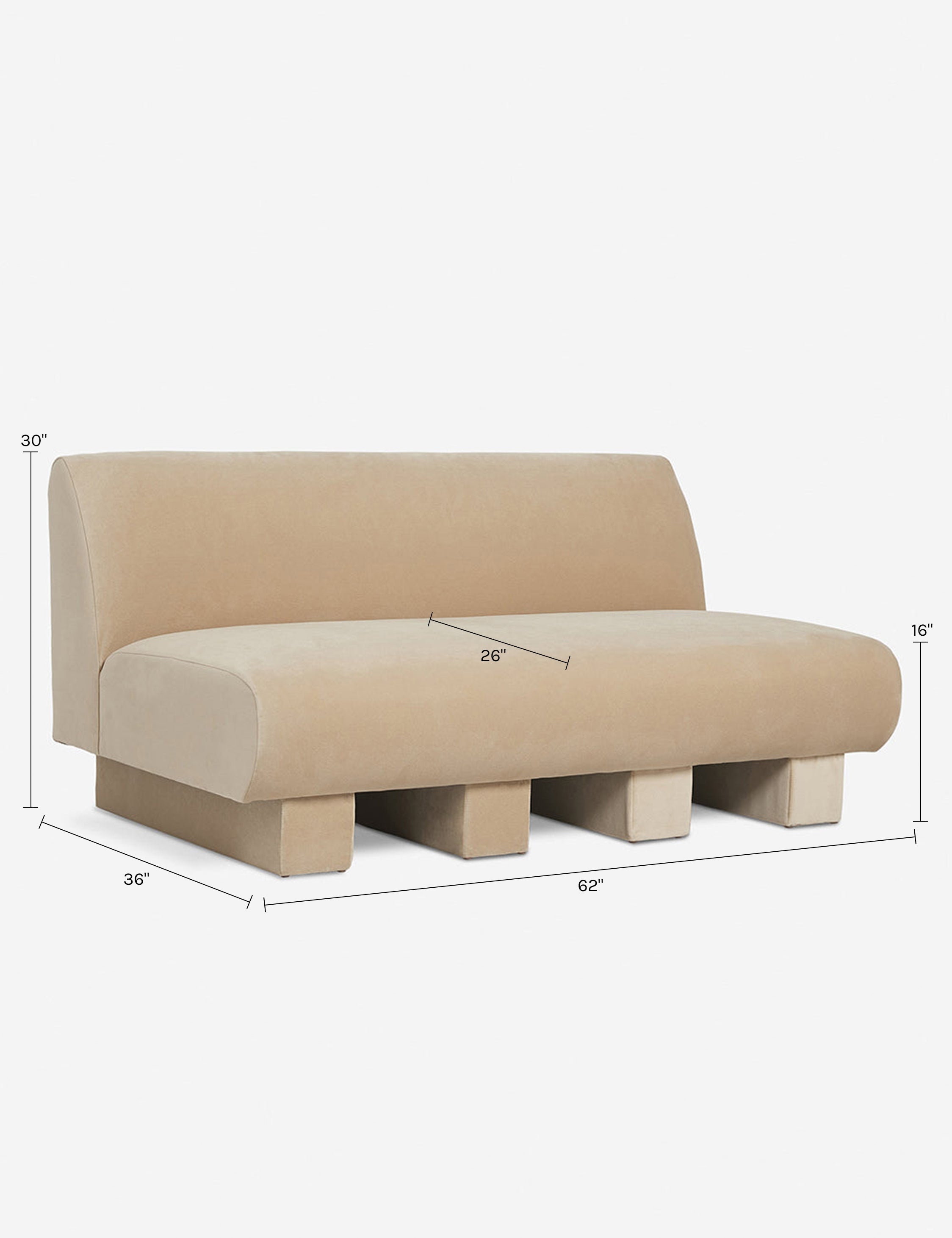 Lulu and Georgia Lena Modular Sofa by Sarah Sherman Samuel - view 33