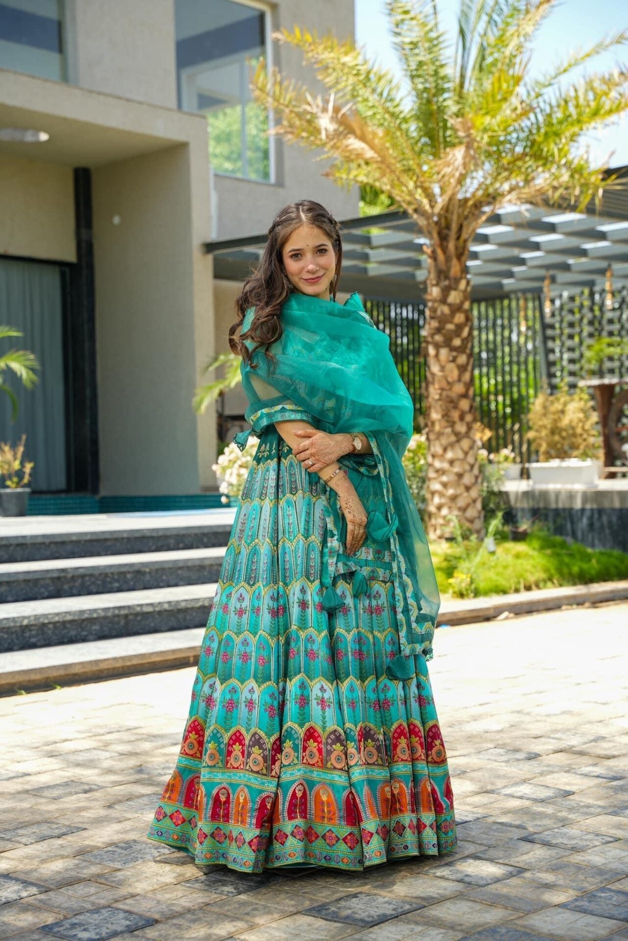 Idaho-o HEAVENLY green heavy maxi set