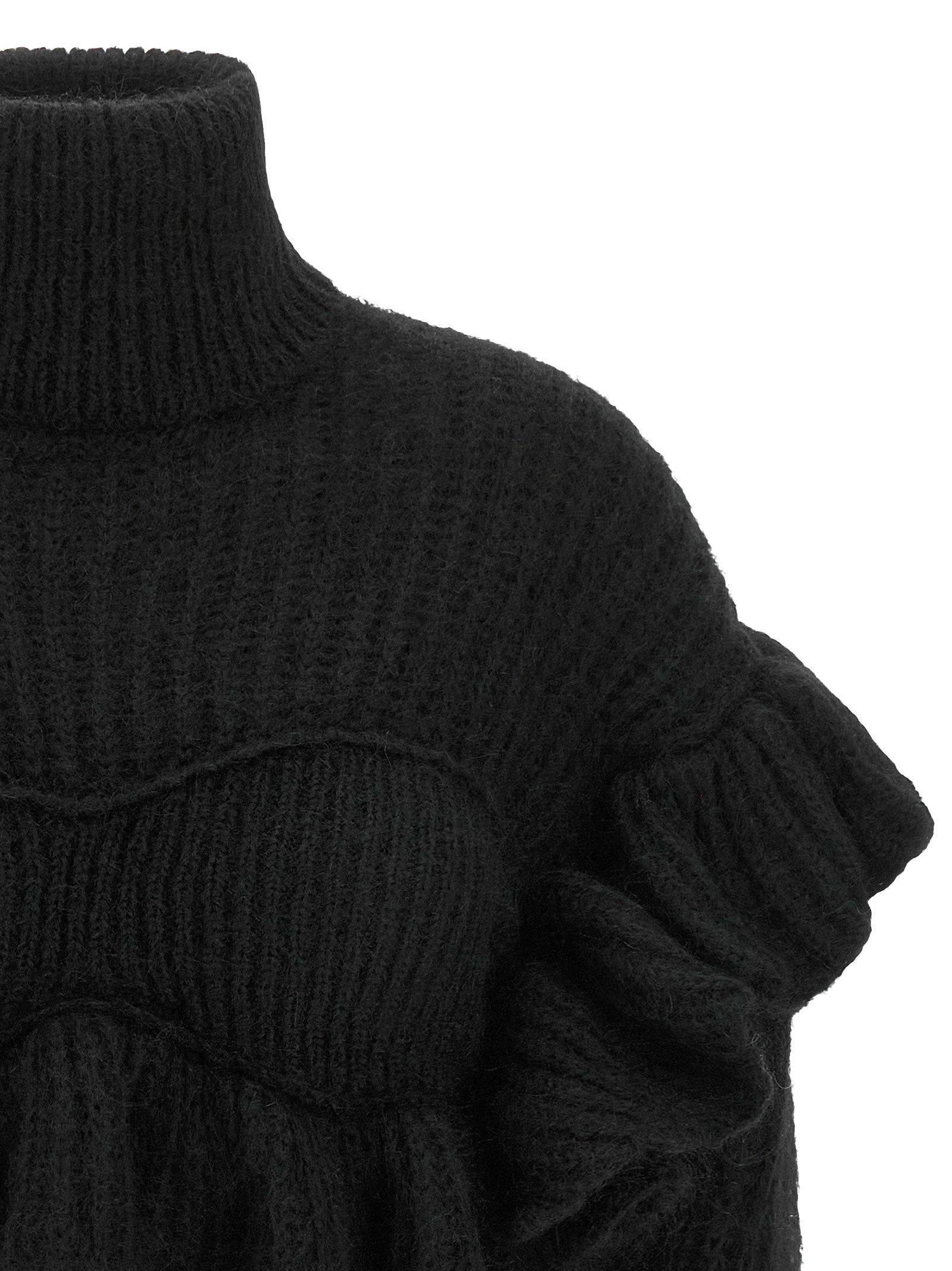 Elisabetta Franchi Ruffle Sweater – 50% mohair 50% polyamide - view 3
