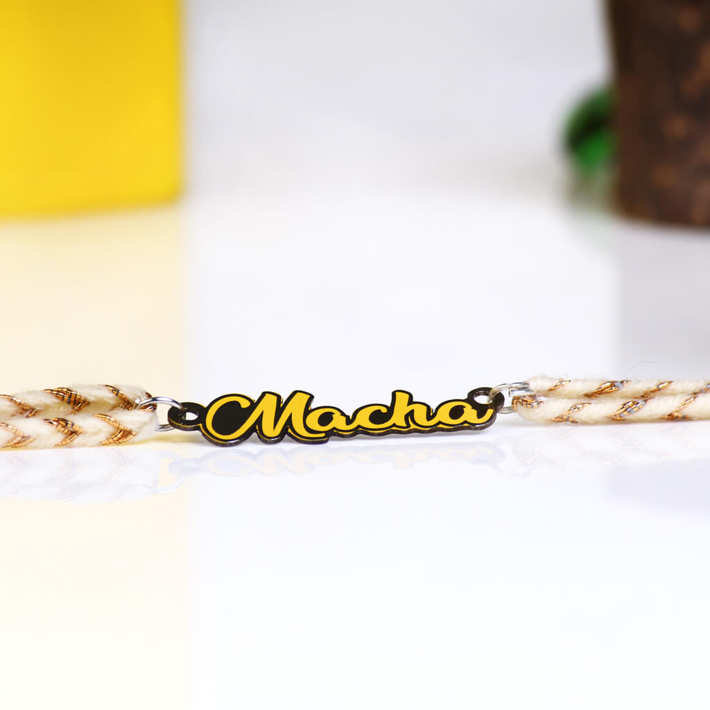 Bigsmall_piu Macha Metallic Rakhi - view 3