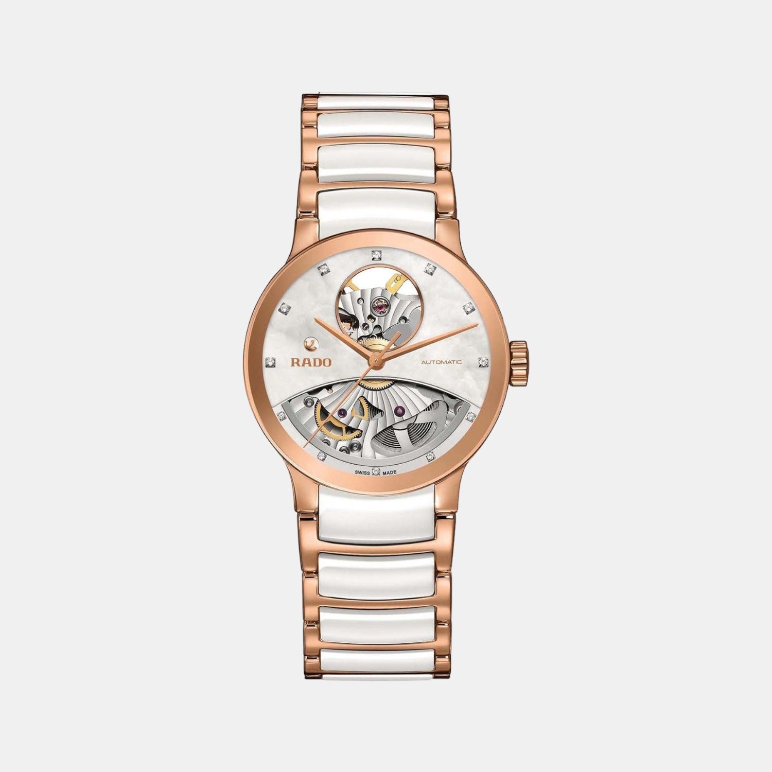 Rado Centrix Women Automatic White Dial Analog Stainless Steel Watch R30248902