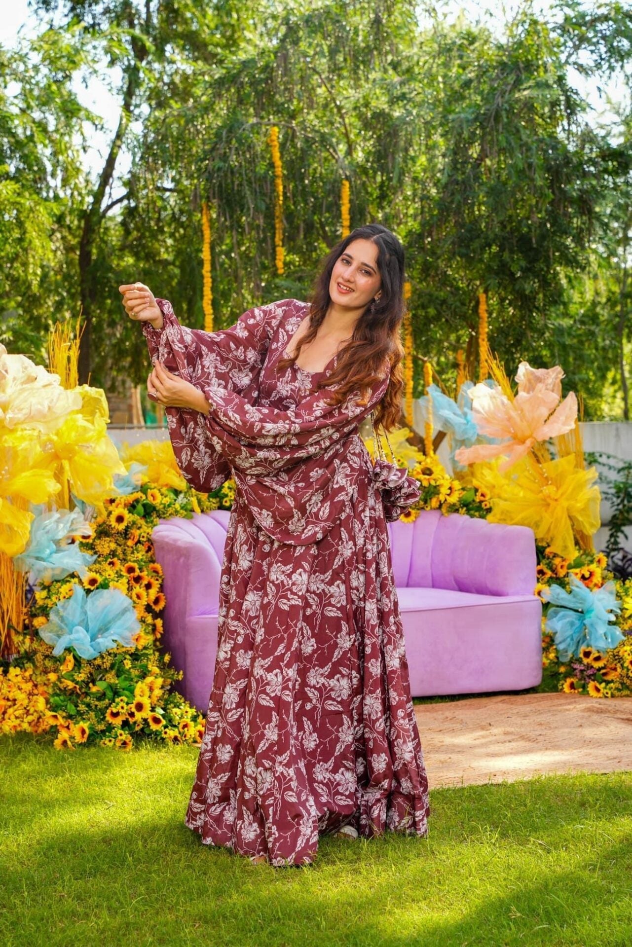 Idaho-o Sarika chinon georgette maxi - view 2
