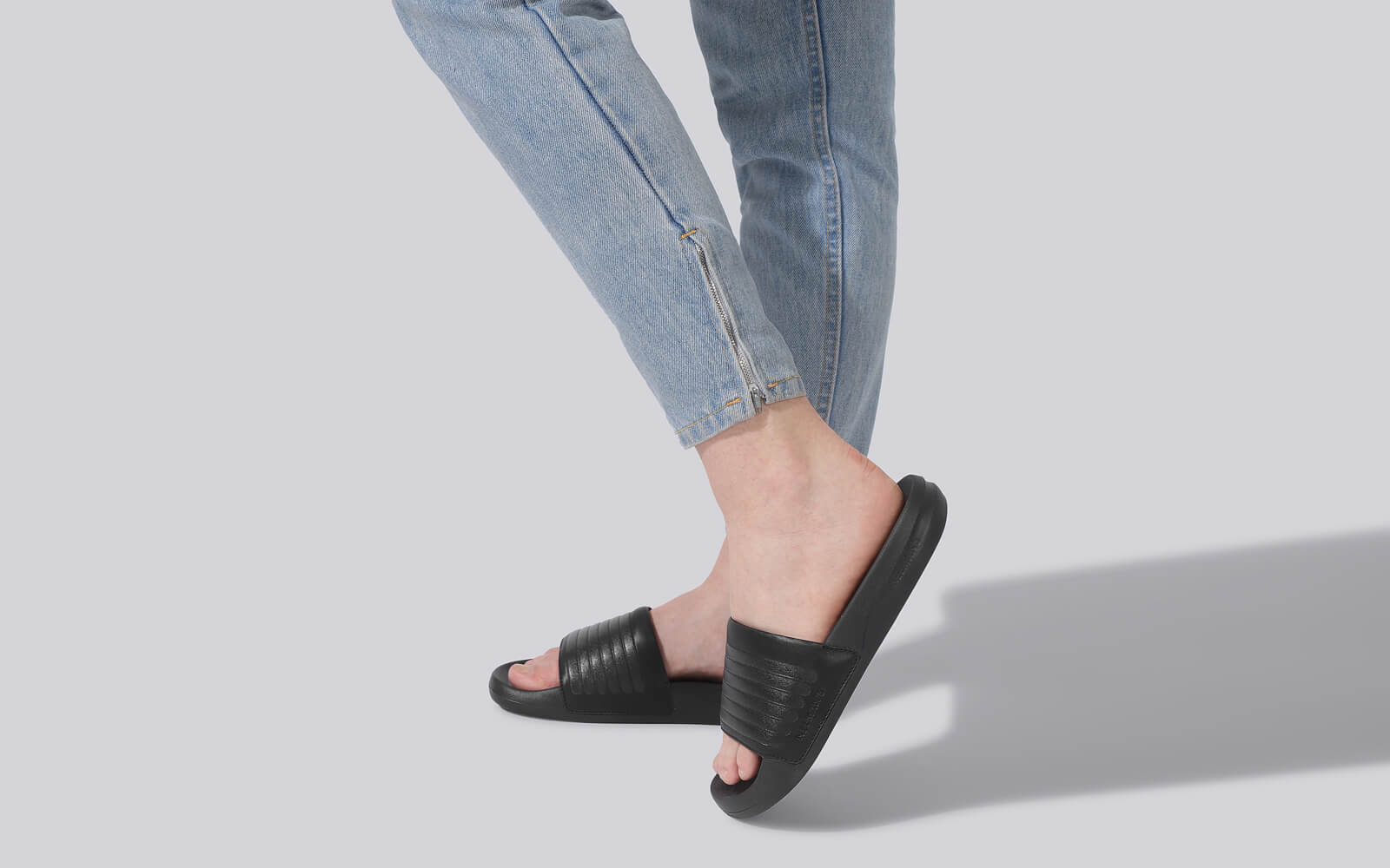 Neeman's FootBed Slides for Women : Black - view 8