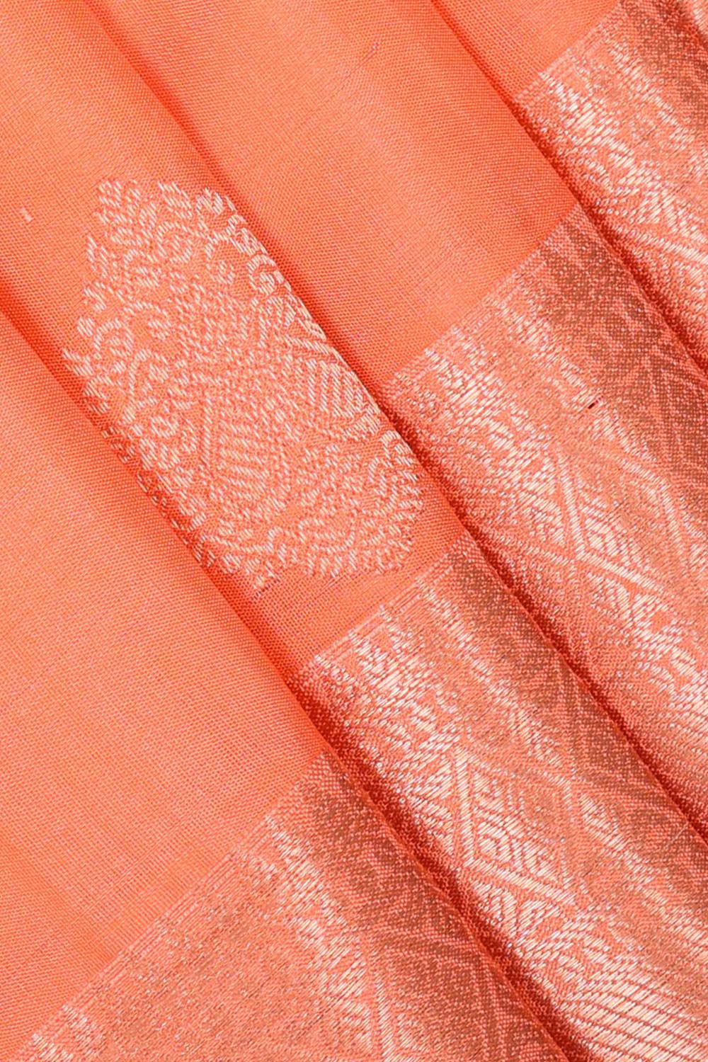Kalanjali Kanchi Pattu Peach Saree – Women's - view 2
