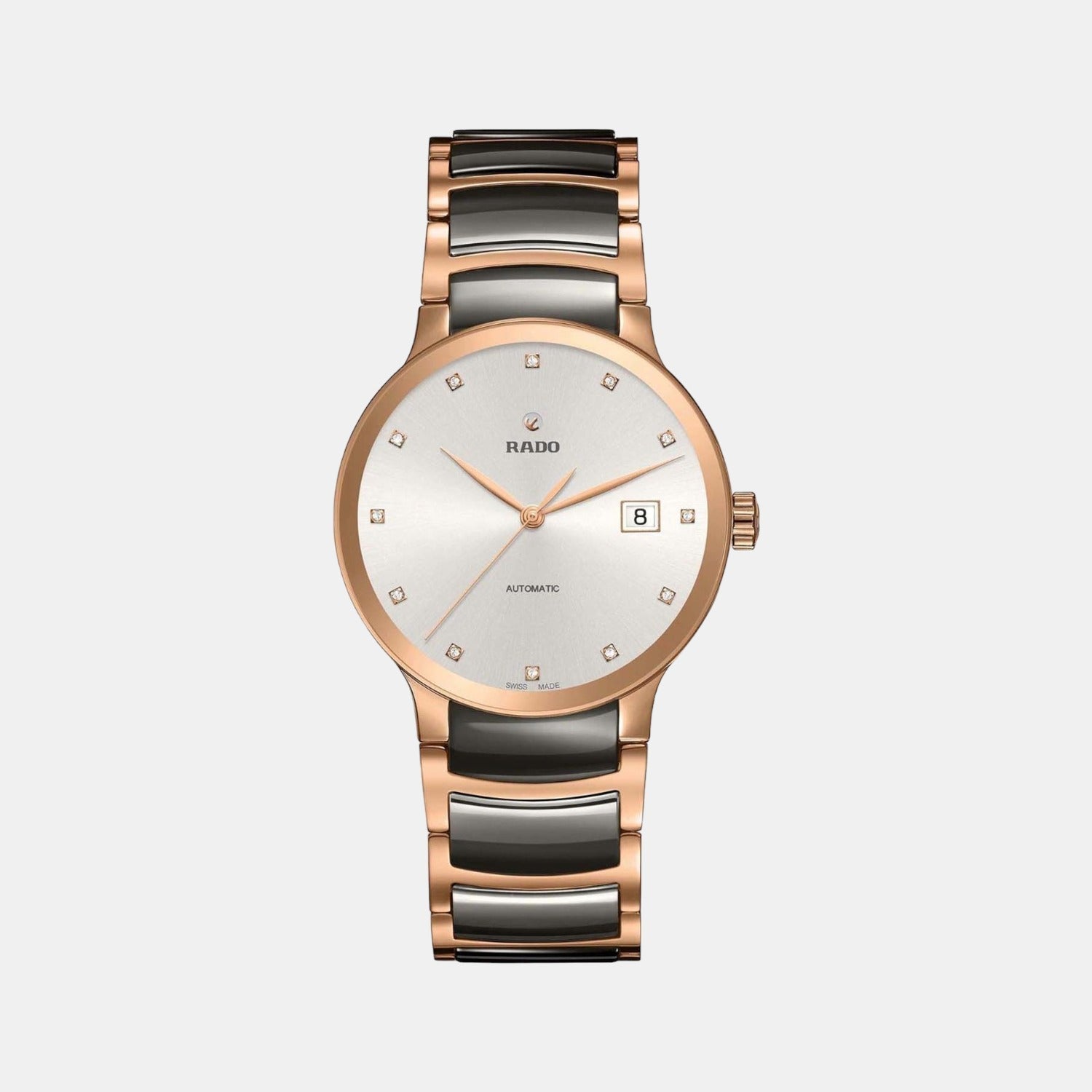 Rado Centrix Men Automatic White Dial Analog Stainless Steel Watch R30036762