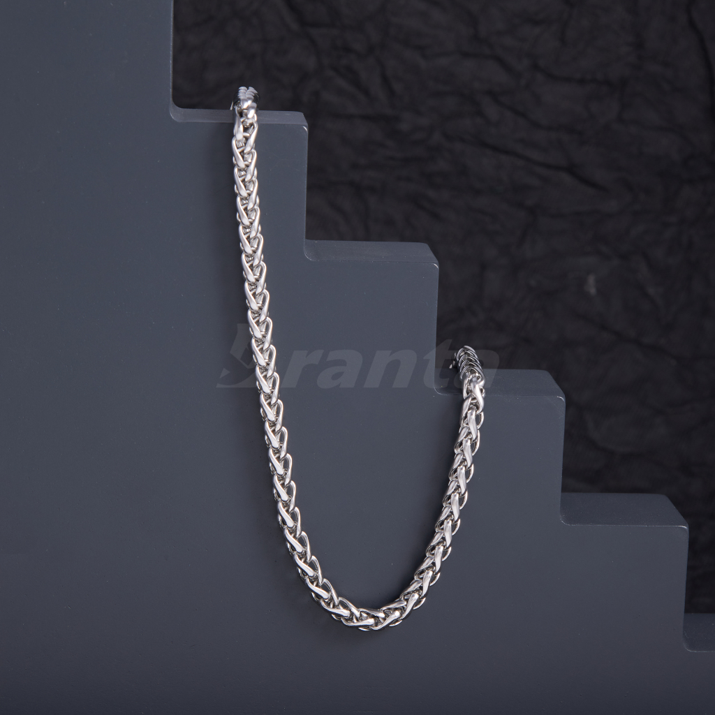 Branta Stainless Steel Twisted Necklace Chain for Men (21.5 Inch) - view 3