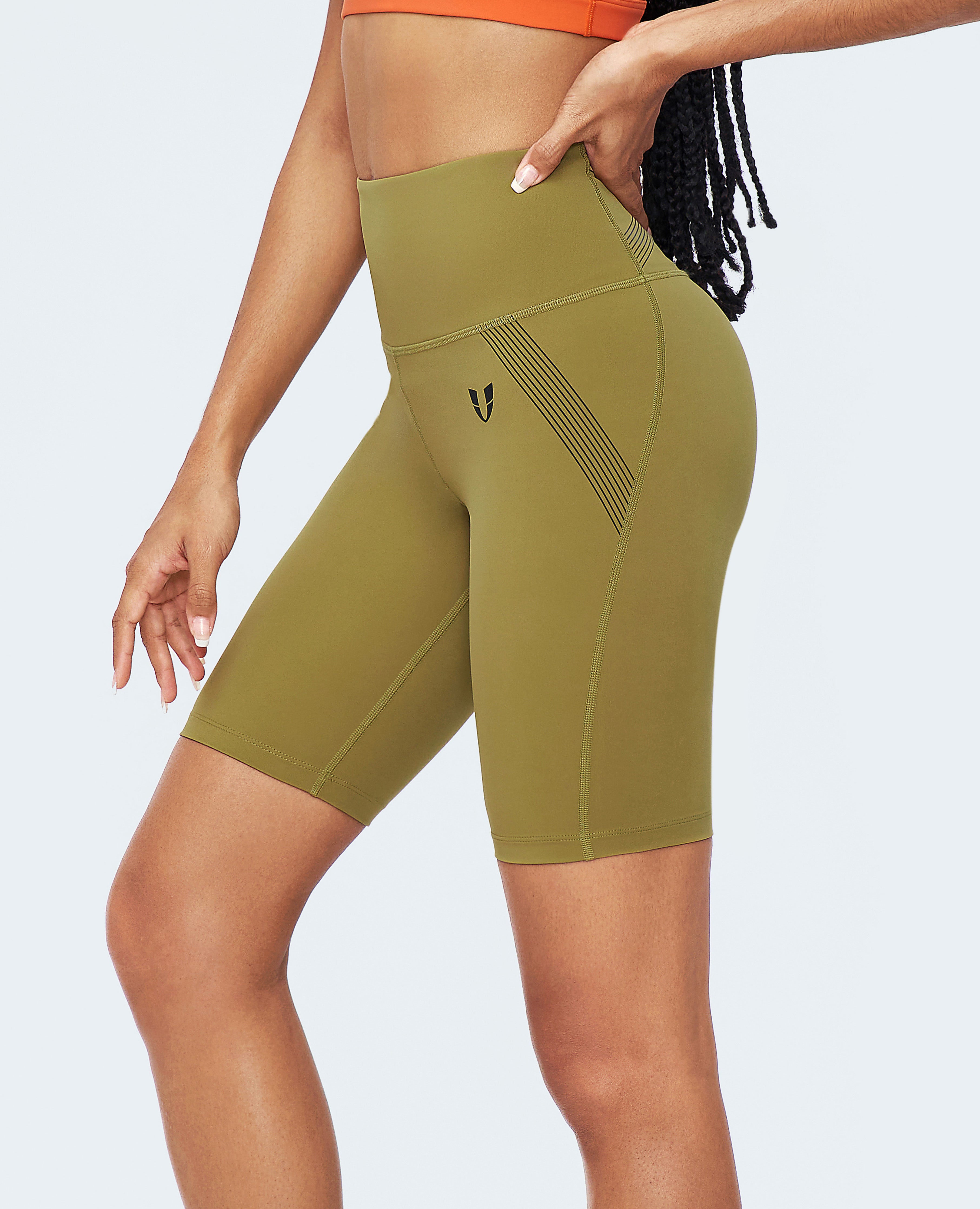 FIRM ABS Power Cycling Shorts - Moss Green