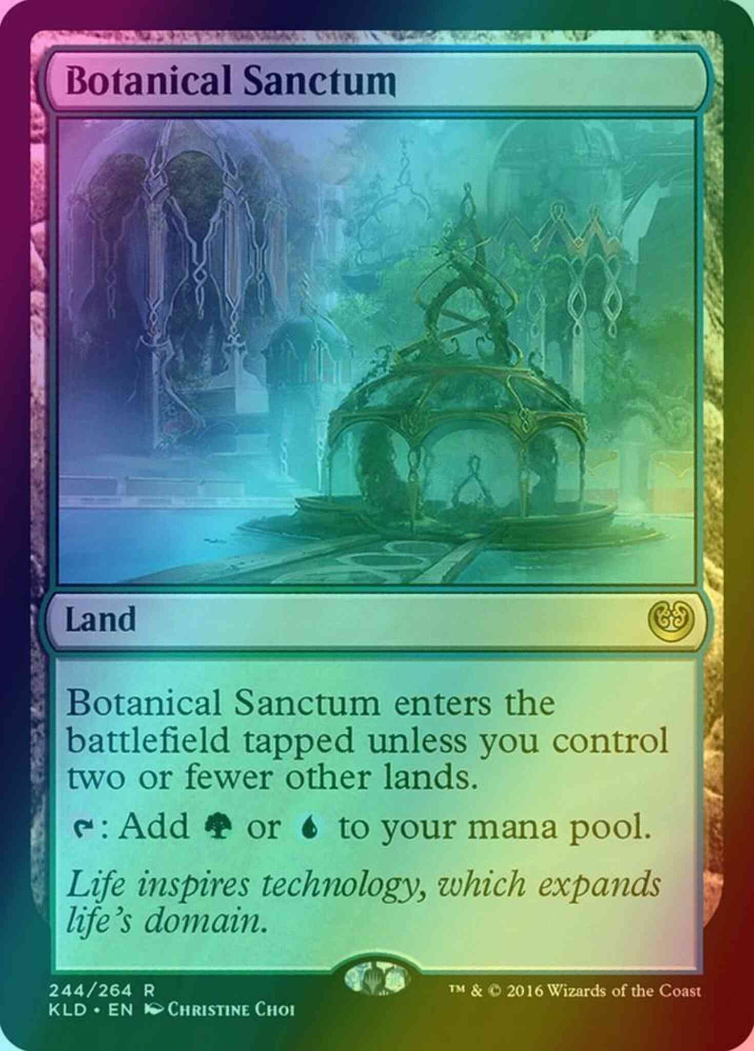 Botanical sanctum 244 – Magic Botanical Sanctum [244] [Kaladesh] [Foil]