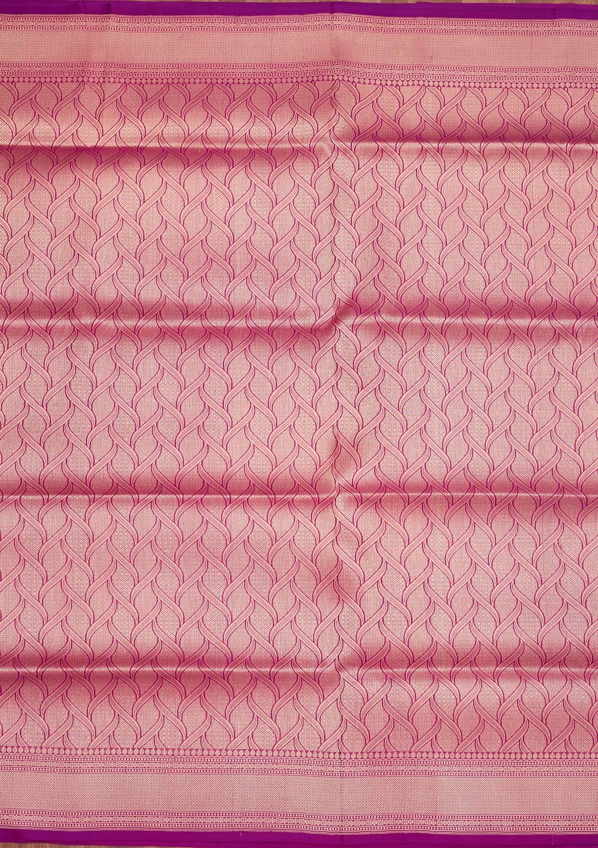 Koskii Onion Pink Zariwork Pure Silk Saree – Women's - view 6