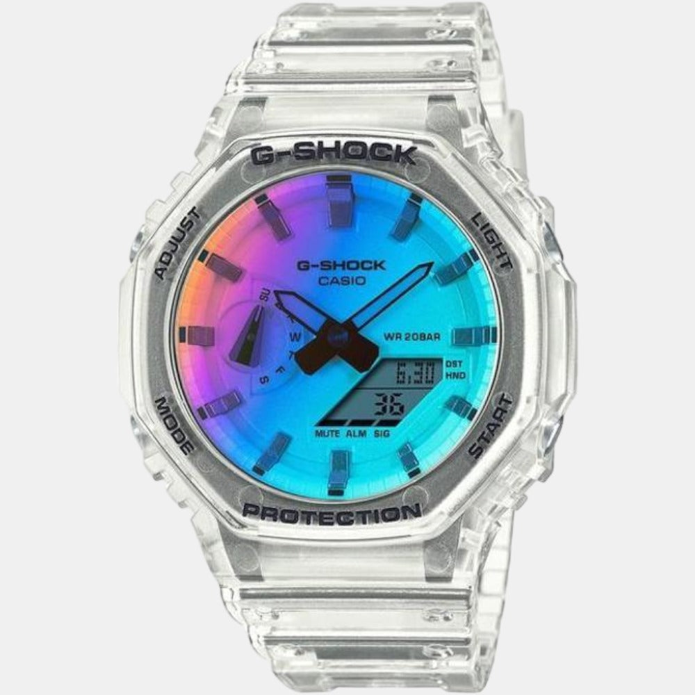 Casio G-Shock Men Quartz Two Tone Dial Analog-Digital Resin Watch G1266