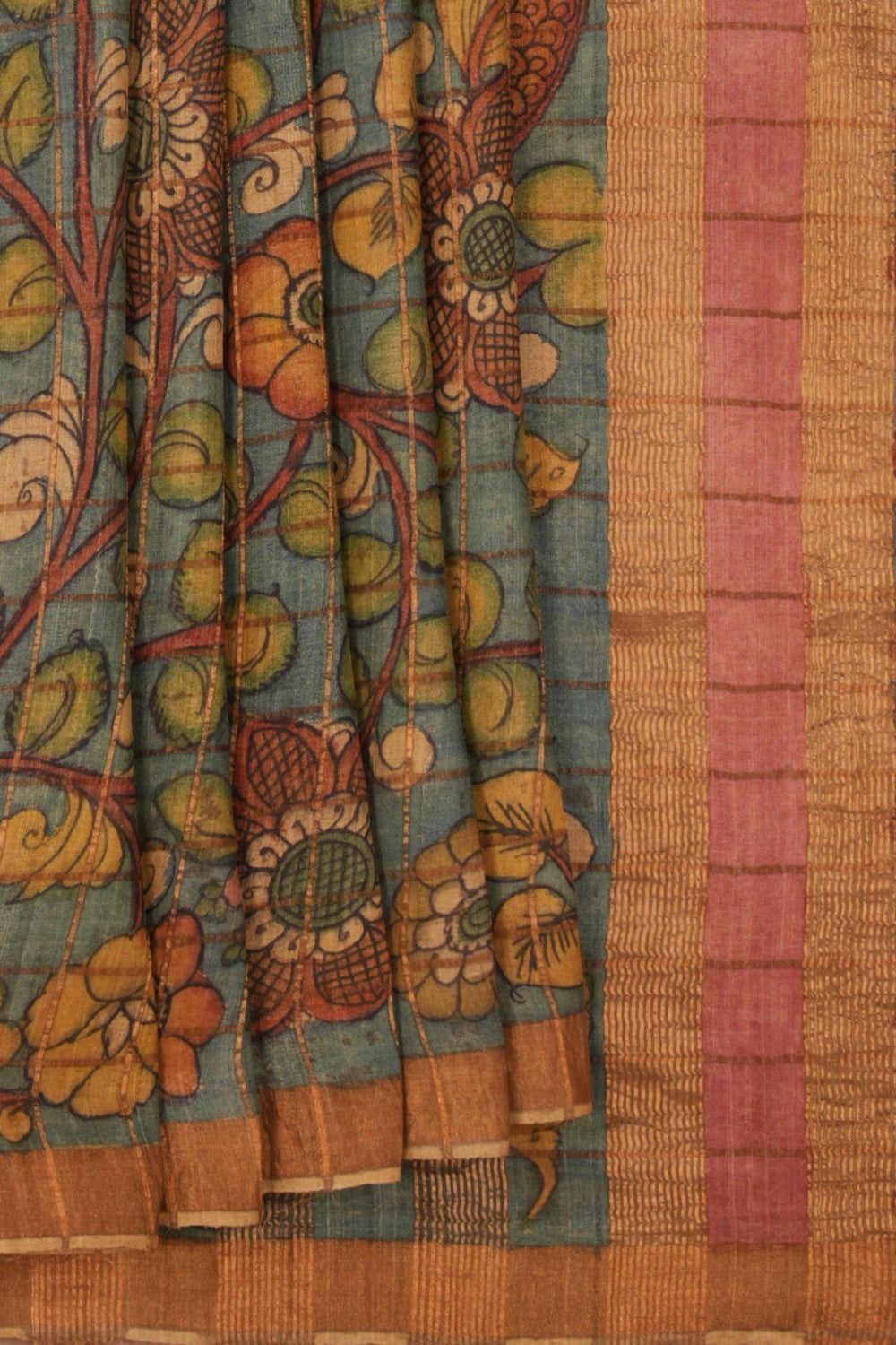 Kalanjali Kalamkari Hand-Painted Saree – Women's