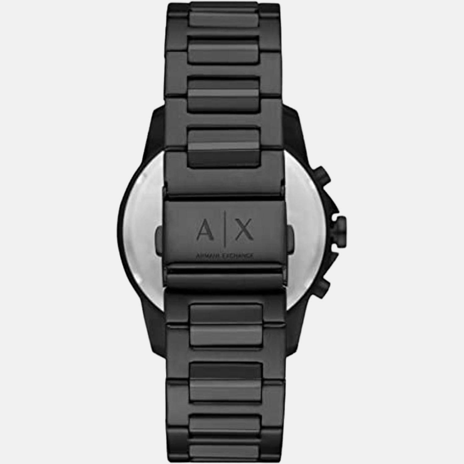 Armani Exchange Banks Men Quartz Black Dial Chronograph Stainless Steel Watch AX1722 - view 2