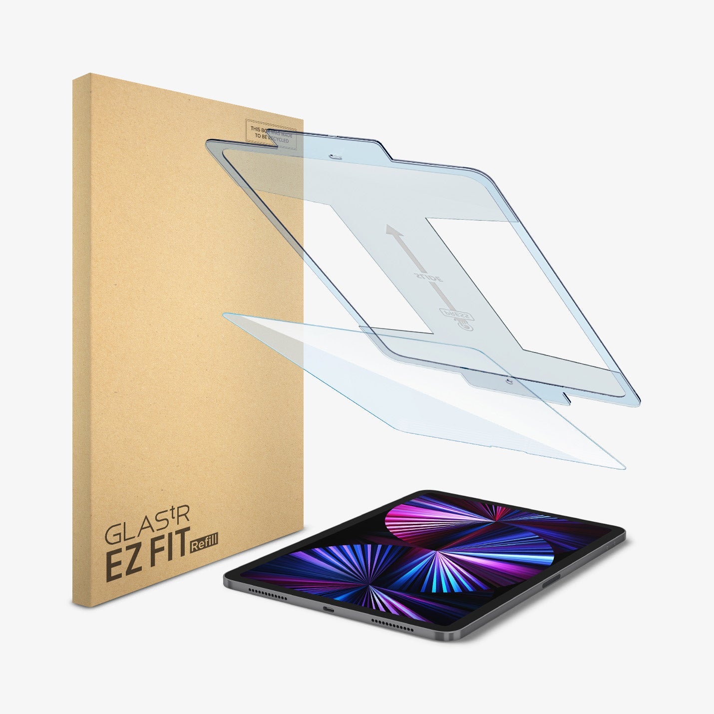 iPad Pro Series - GLAS.tR EZ Fit Refill – Clear - view 2