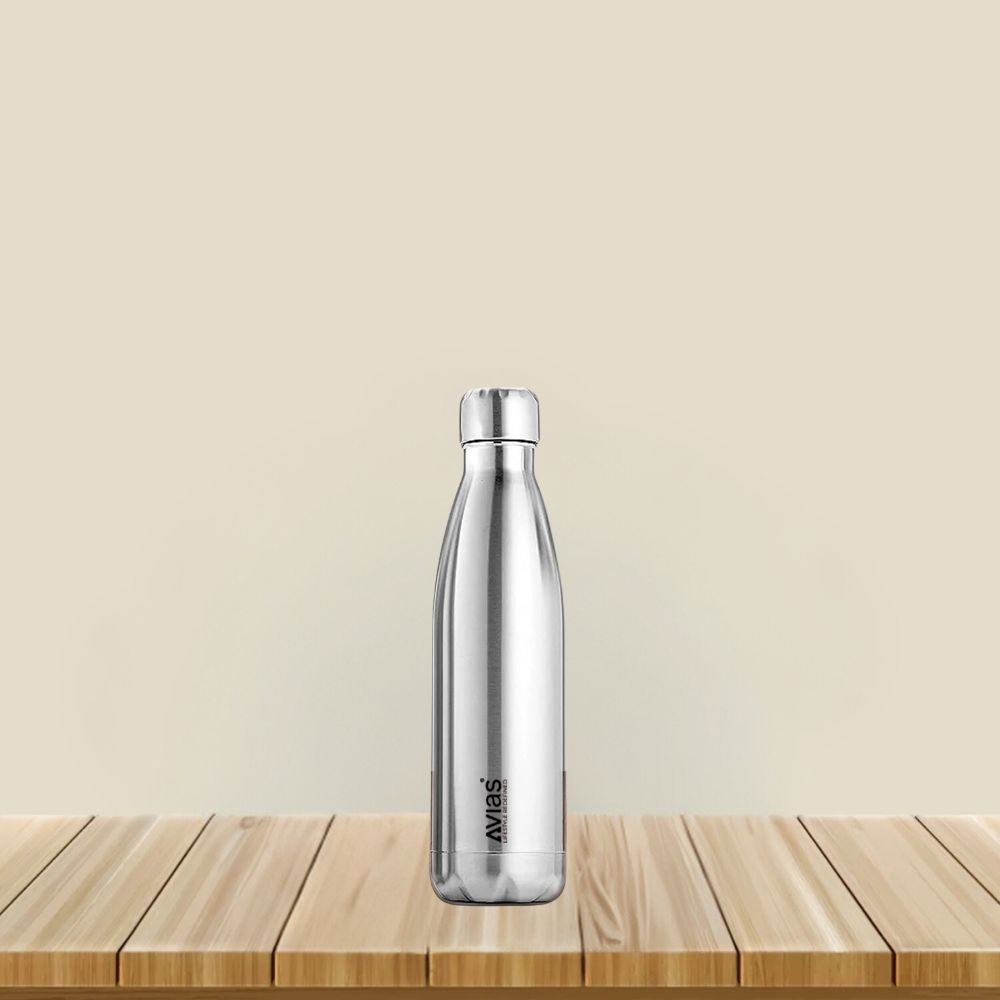AVIAS Evita Premium Stainless Steel Vacuum Insulated Flask Water Bottel | Silver | 1 Pc - view 9