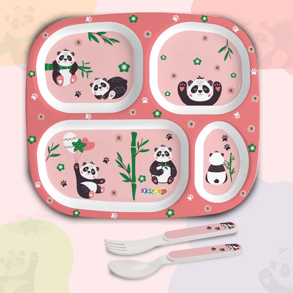 Cello Bamboo Buddies Kids Melamine Meal, Set of 3 - view 2