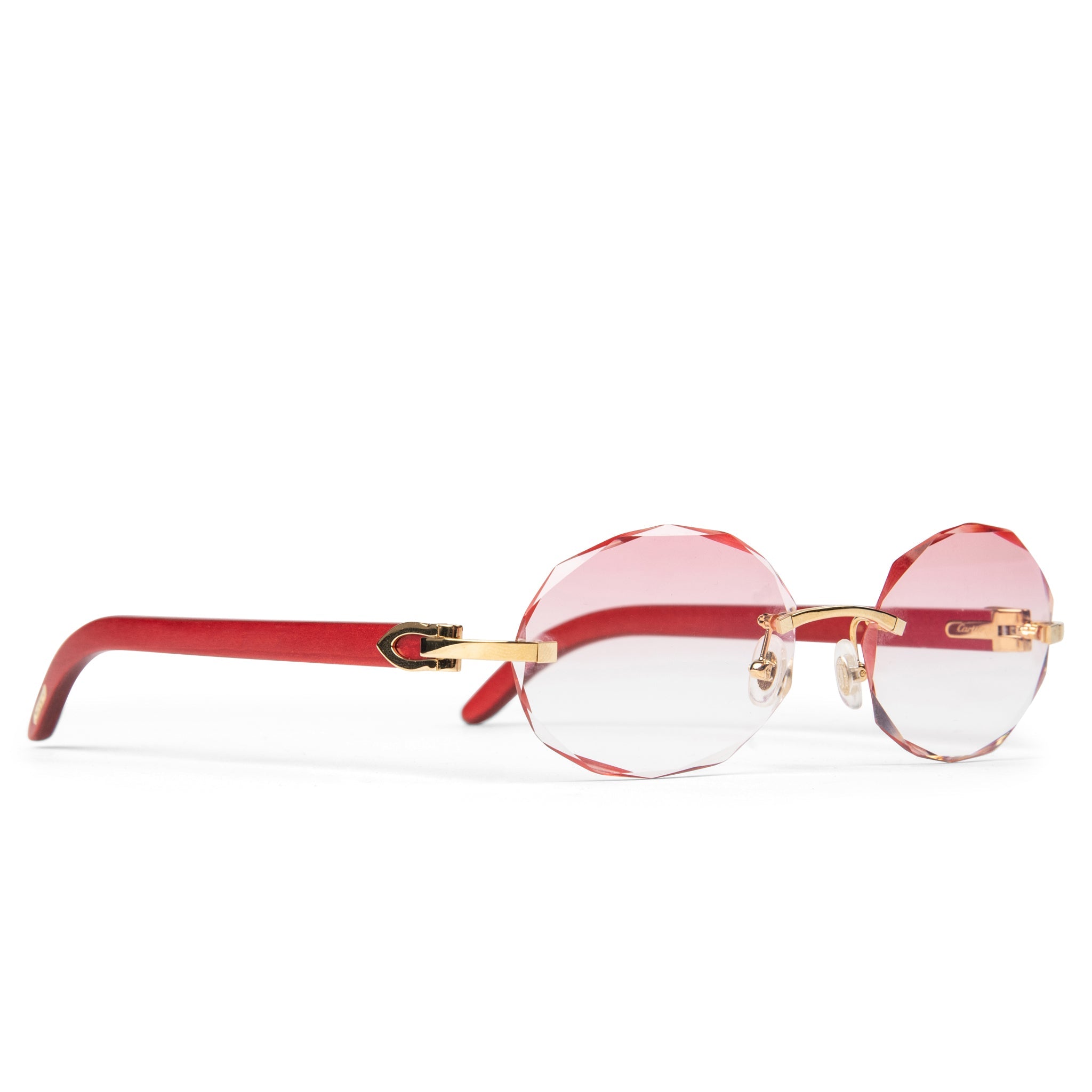 Cartier Eyewear Custom CT0052O-006 C Decor Rimless Sunglasses - view 2