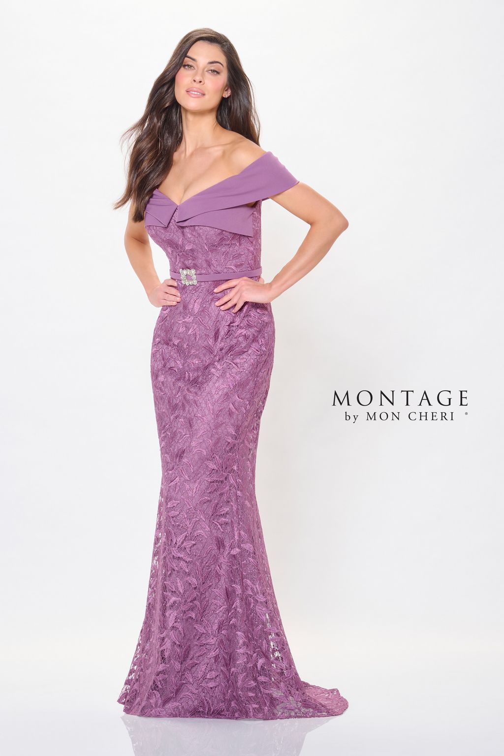 Montage M911 A Line Long Formal Beaded Evening Dress - view 2