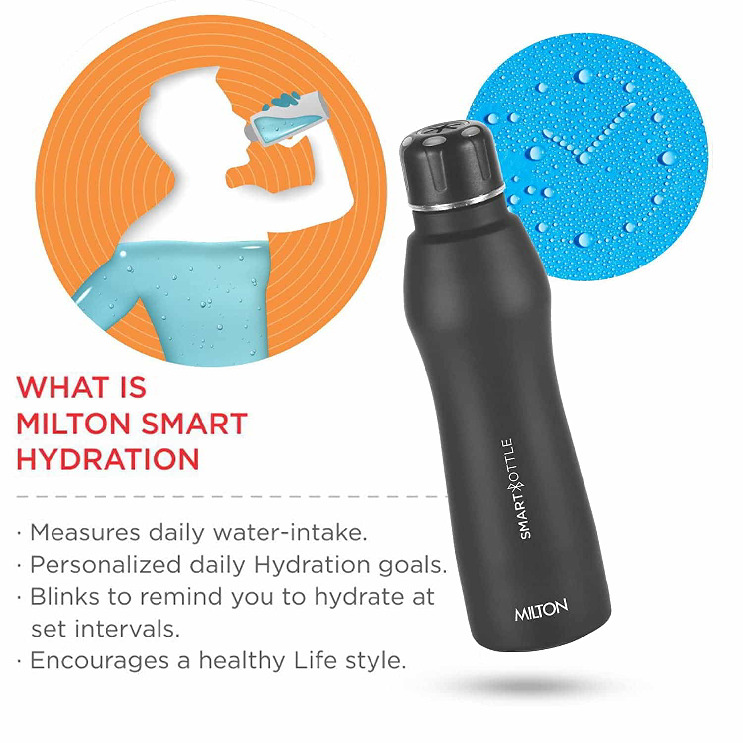 Smart Bottle (Milton) – Black - view 4