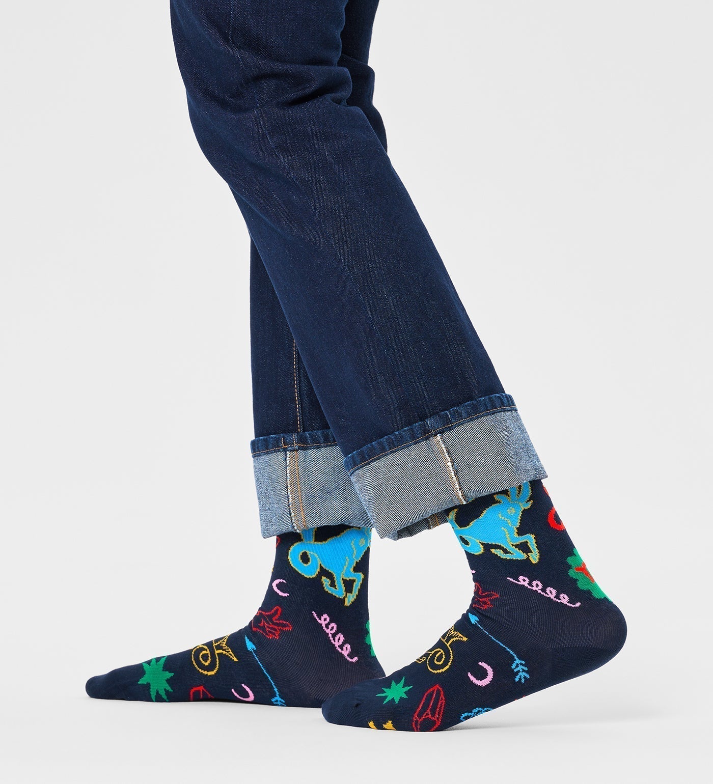 Happy Socks Unisex Capricorn Crew Length Socks for Women and Men - view 2