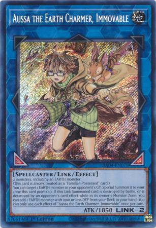 Yu-Gi-Oh! Aussa the Earth Charmer, Immovable - RA04-EN078 - Secret Rare - 1st Edition